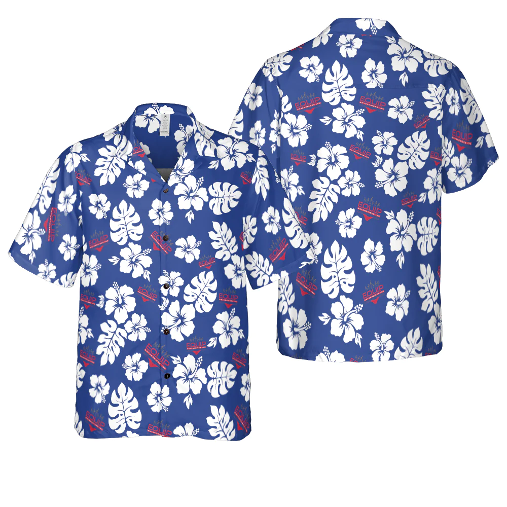 Karina Hernandez Navy Blue Hawaiian Shirt Aloha Shirt For Men and Women