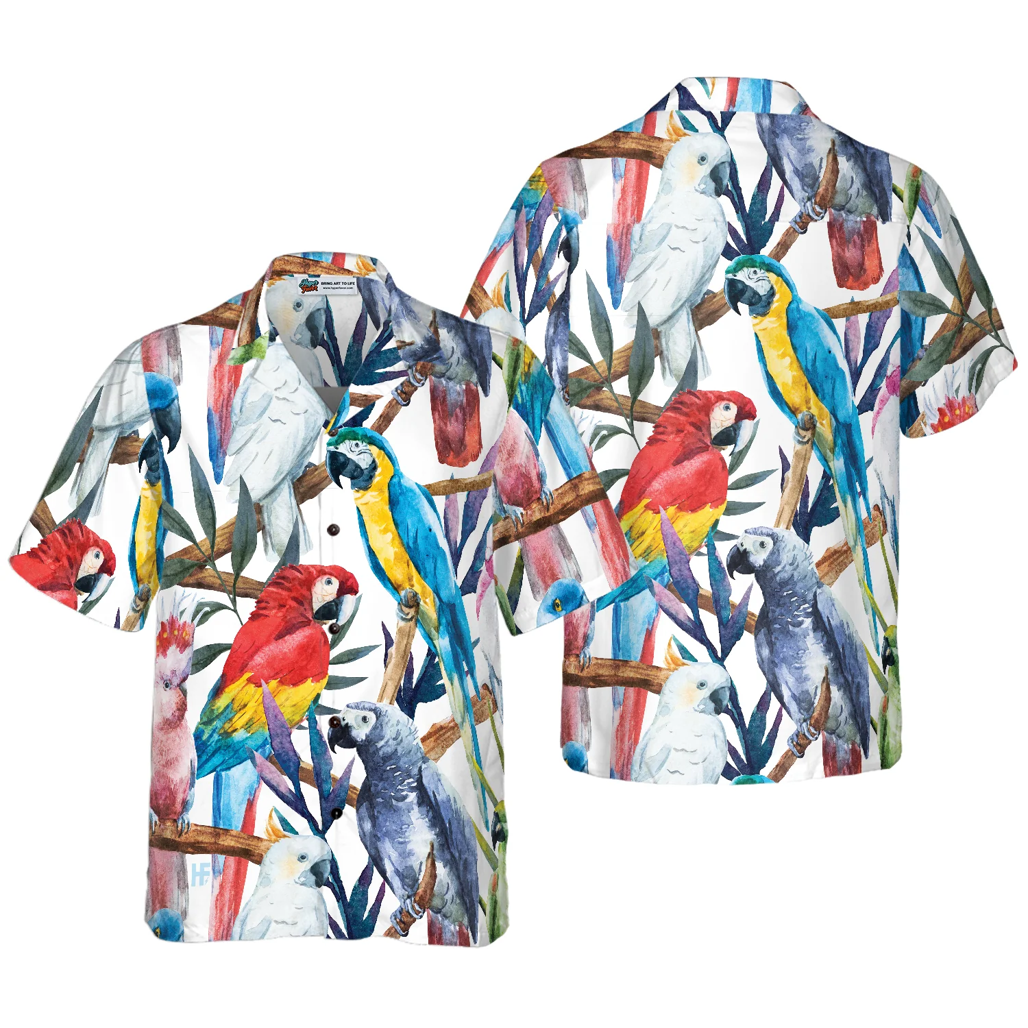 Exotic Parrots  Plant V2 Hawaiian Shirt Aloha Shirt For Men and Women