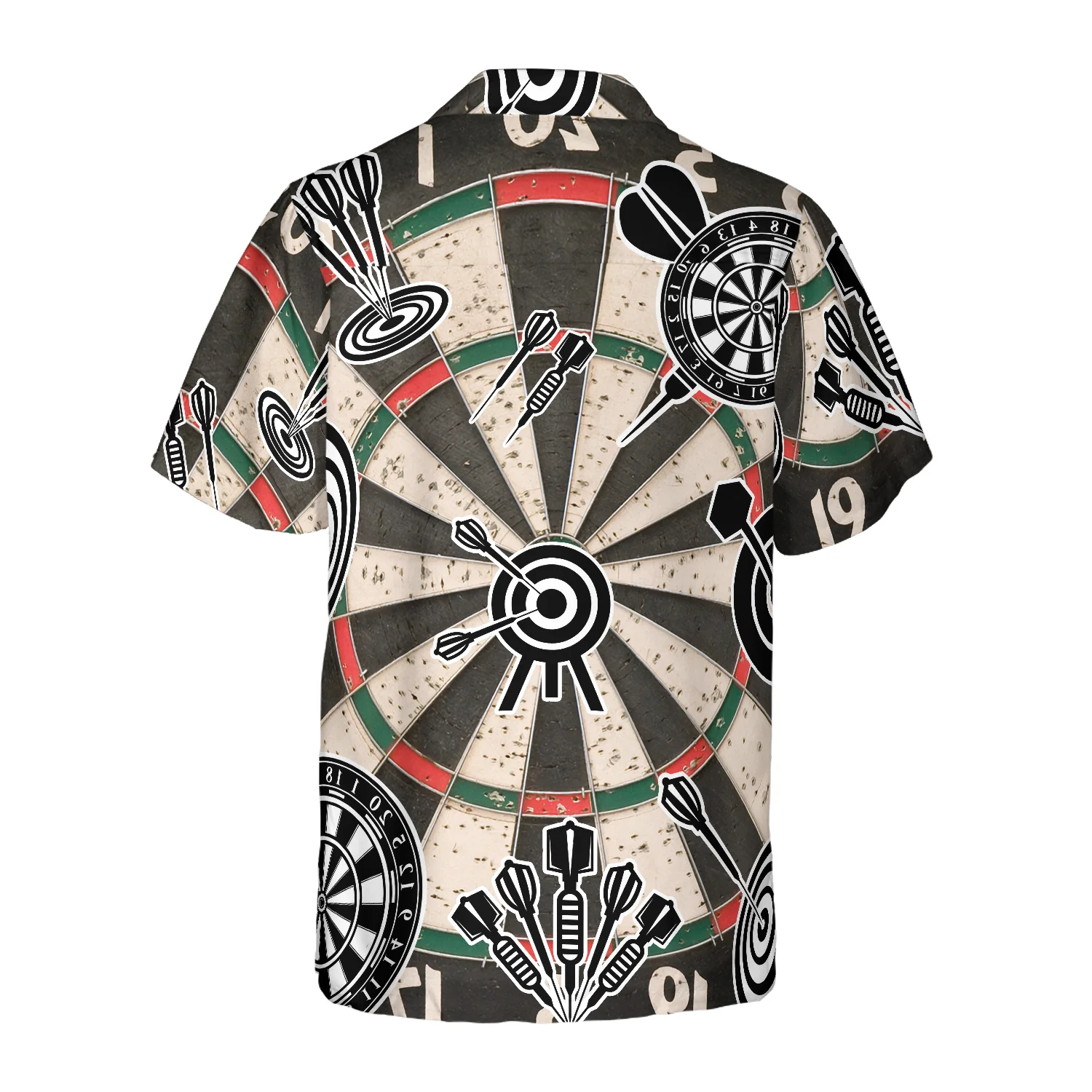 Darts Icon Game Pattern Hawaiian Shirt Aloha Shirt For Men and Women