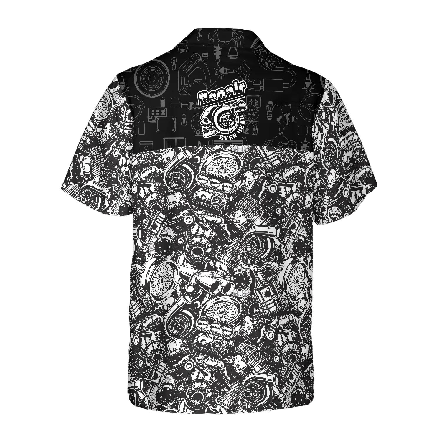 Repair Even Dead On Dark Background Hawaiian Shirt Aloha Shirt For Men and Women