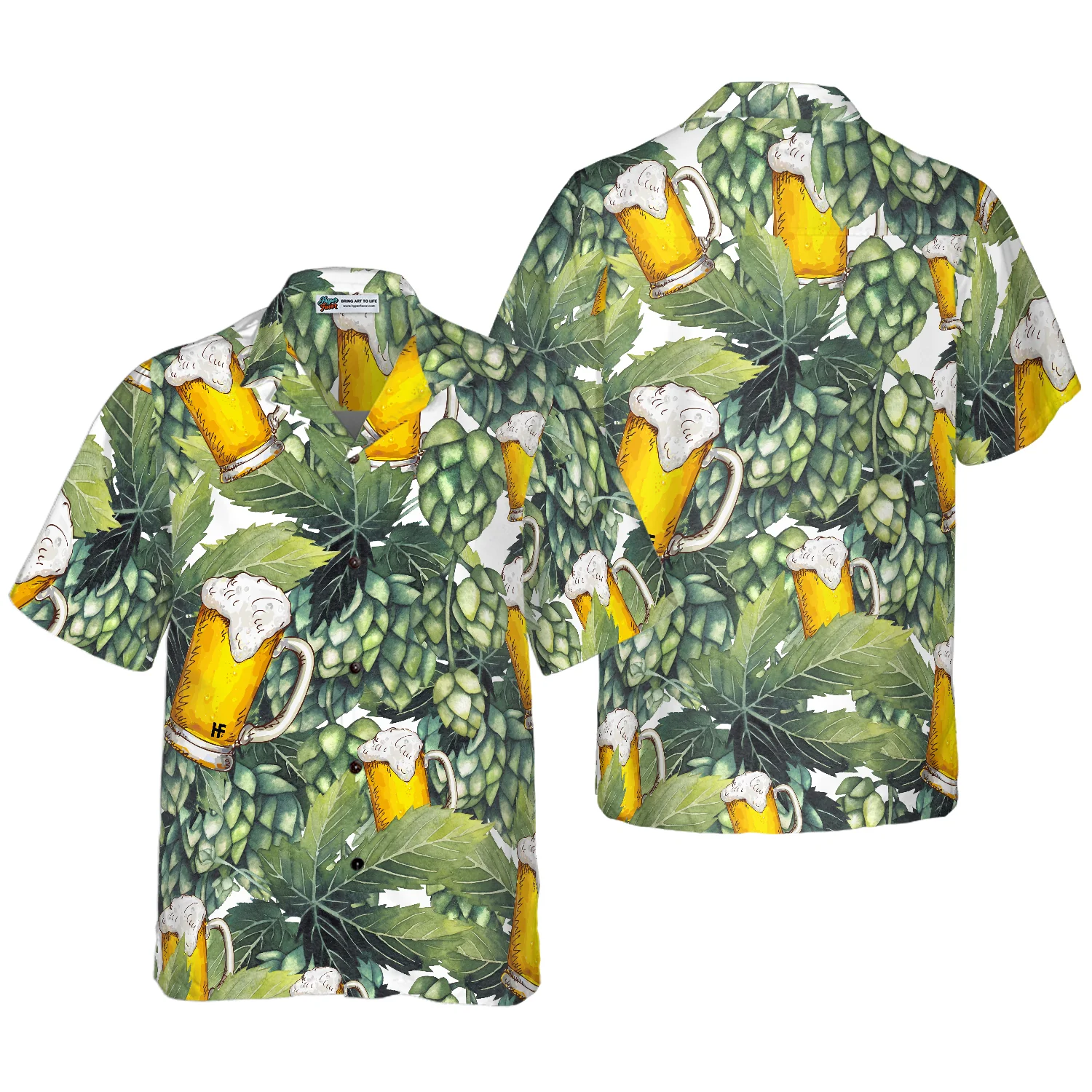 Hops And Craft Beer Hawaiian Shirt Hawaiian Shirt Aloha Shirt For Men and Women