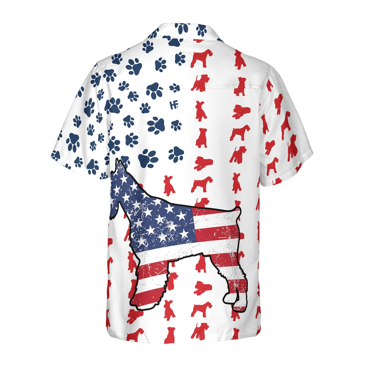 Schnauzer American Flag Hawaiian Shirt Aloha Shirt For Men and Women