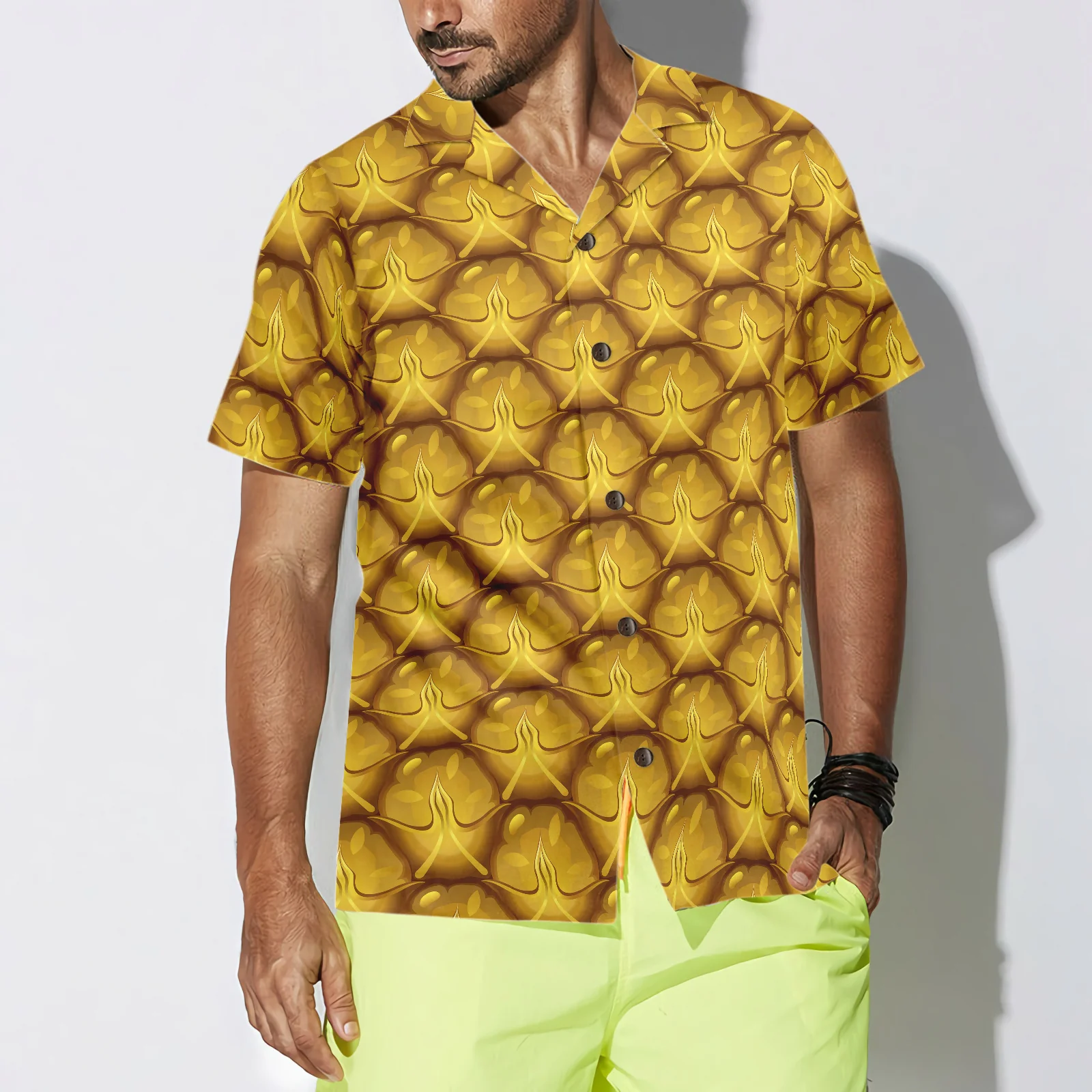 Pineapple Pattern V9 Hawaiian Shirt Aloha Shirt For Men and Women