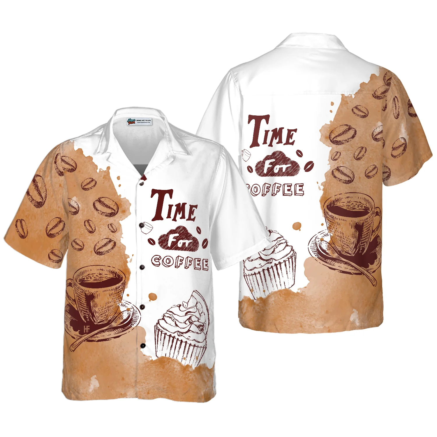 Time For Coffee Hawaiian Shirt Aloha Shirt For Men and Women