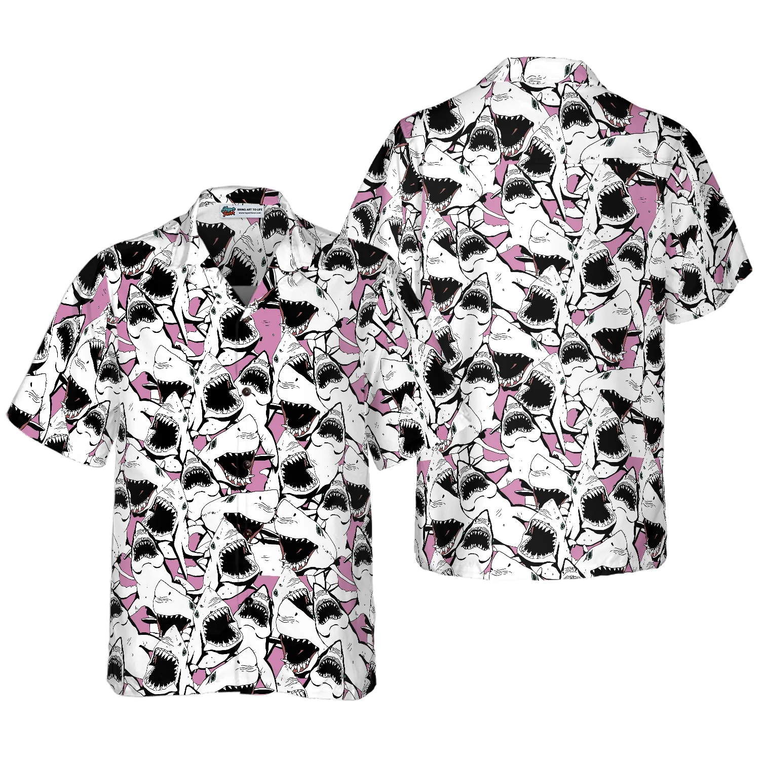 Shark Pattern 10 Hawaiian Shirt Aloha Shirt For Men and Women