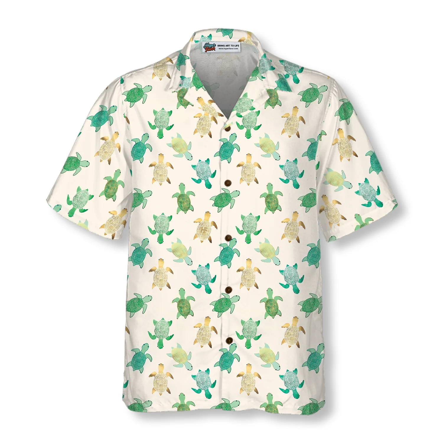 Green Sea Turtle Hawaiian Shirt Aloha Shirt For Men and Women