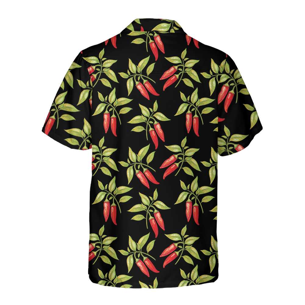 Bushes Of Red Chili Peppers Hawaiian Shirt Funny Red Pepper Shirt Red Hot Chilli Shirt Aloha Shirt For Men and Women