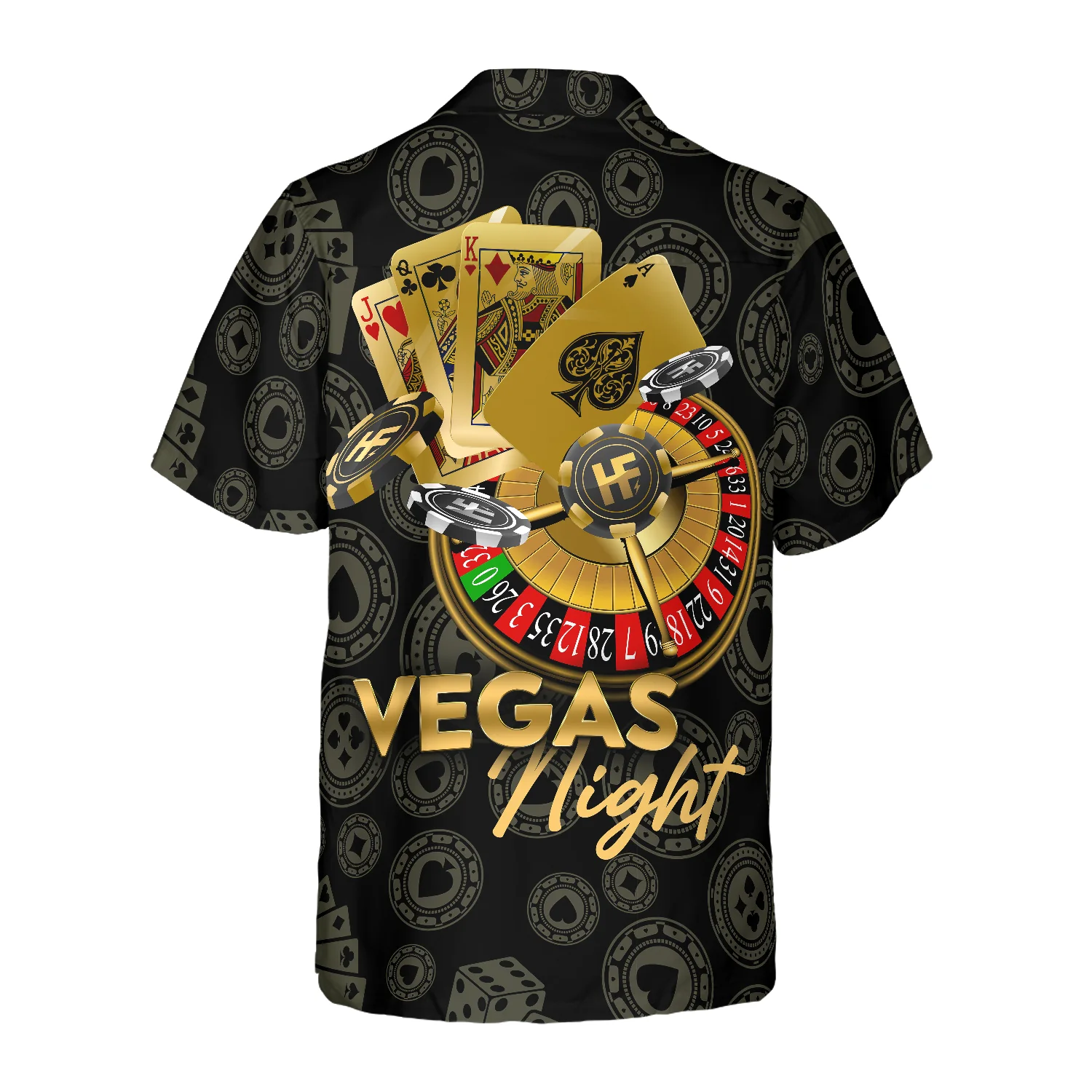 Vegas Night in Casino Hawaiian Shirt Aloha Shirt For Men and Women