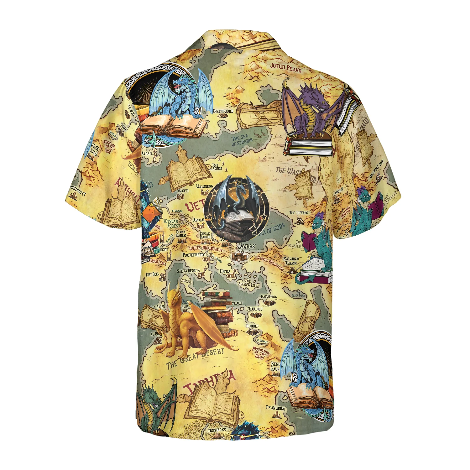 BOOKS DRAGON Hawaiian Shirt Aloha Shirt For Men and Women