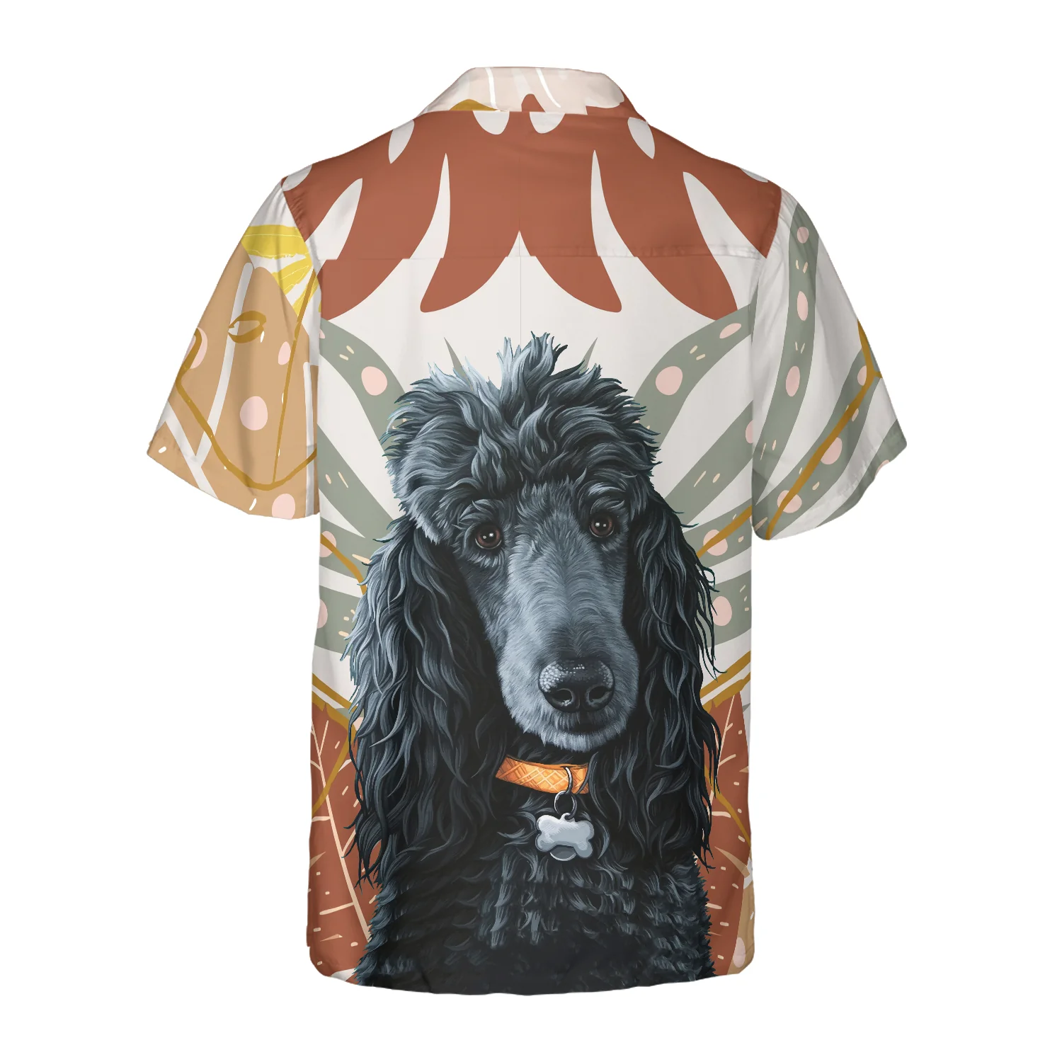 Black Poodle  The Brown Leaves Poodle Hawaiian Shirt Best Dog Shirt Aloha Shirt For Men and Women