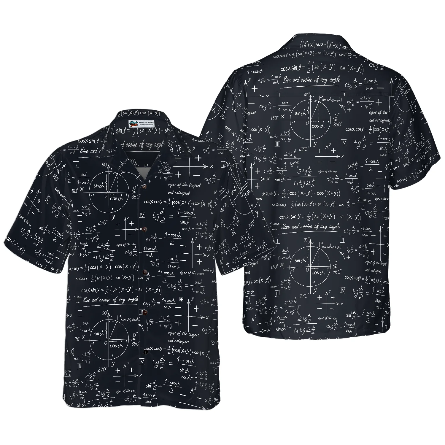 Math Teacher Hawaiian Shirt Aloha Shirt For Men and Women