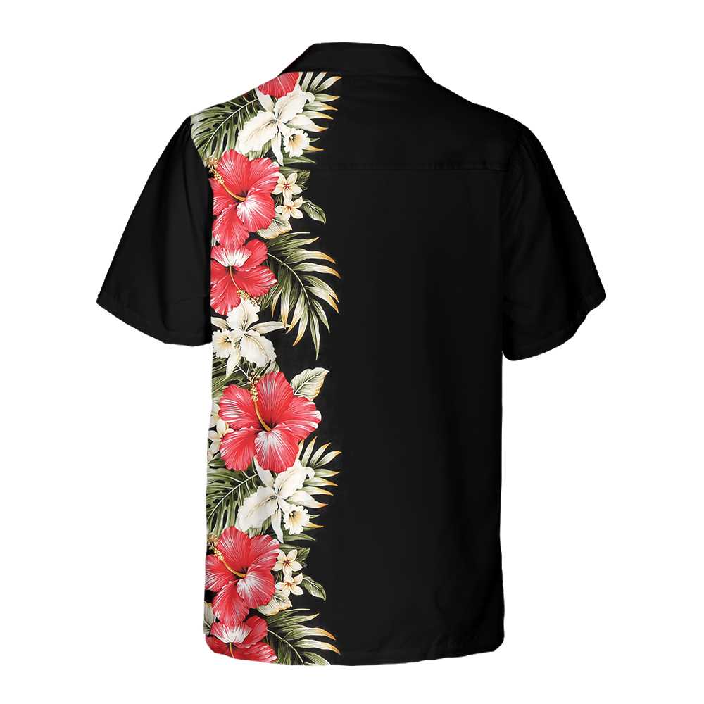 Red Hibiscus Hawaiian Shirt Unique Hibiscus Print Shirt Aloha Shirt For Men and Women