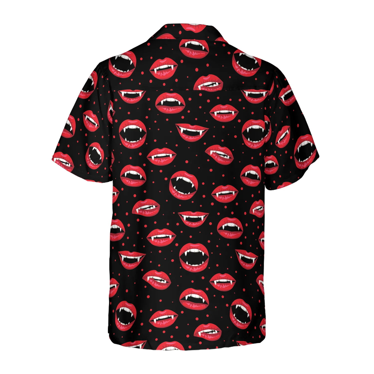 Red Vampire Lips Hawaiian Shirt Aloha Shirt For Men and Women