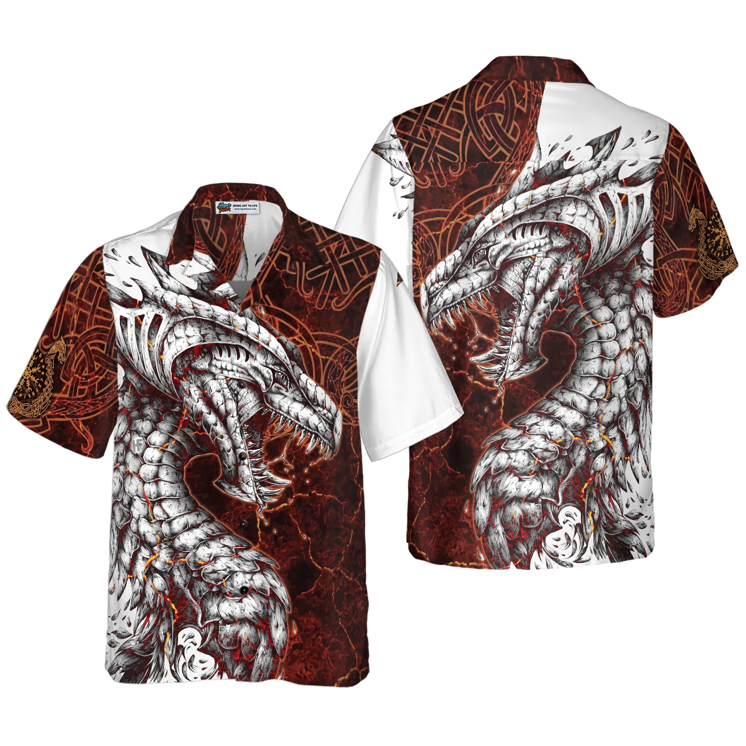 Tattoo Dragon Hawaiian Shirt Aloha Shirt For Men and Women