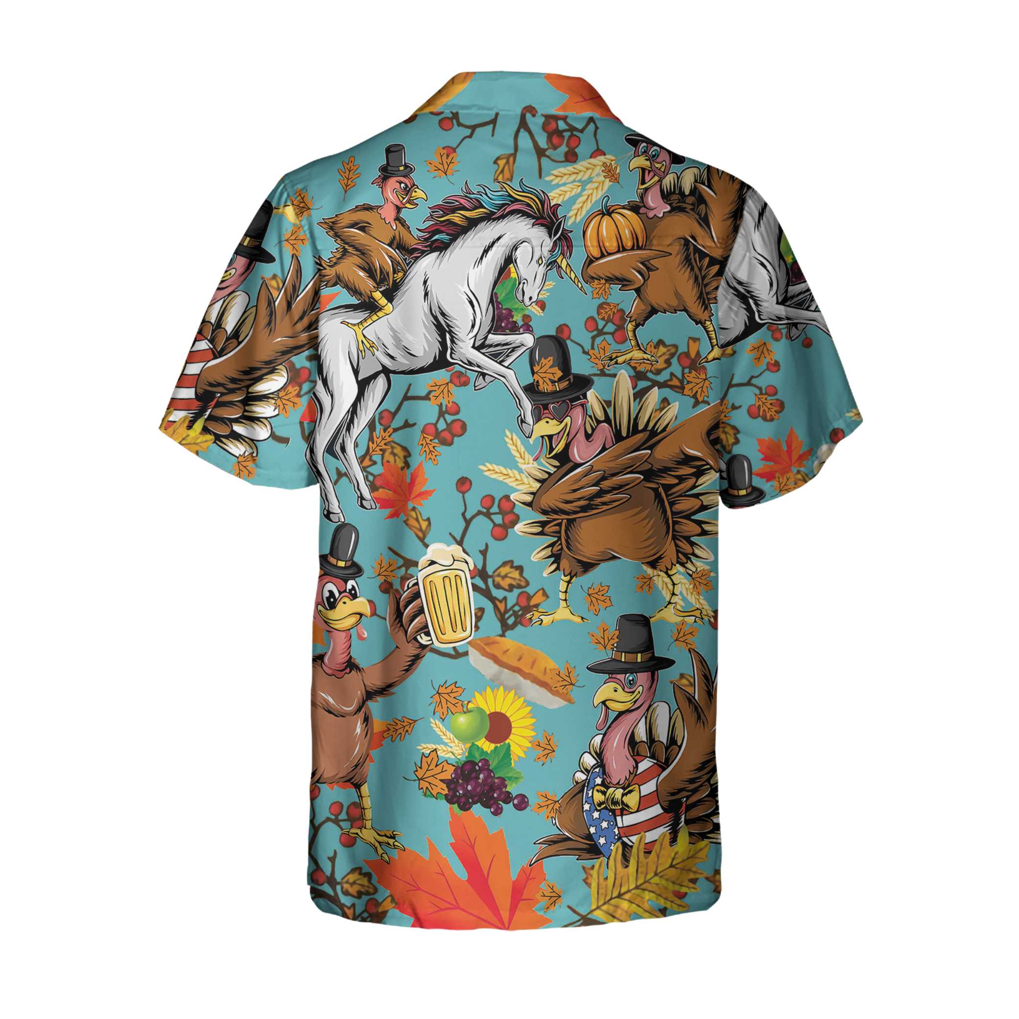 Turkey For Thanksgiving Funny Thanksgiving Hawaiian Shirt Thanksgiving Gift Aloha Shirt For Men and Women