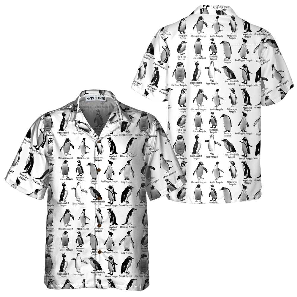 Penguin World Hawaiian Shirt Cool Penguin Shirt Penguin Themed Gift Idea Aloha Shirt For Men and Women