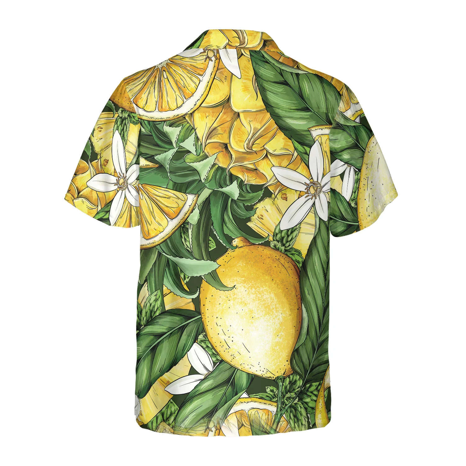 Luxury Summer Lemon  Pineapple Hawaiian Shirt Aloha Shirt For Men and Women