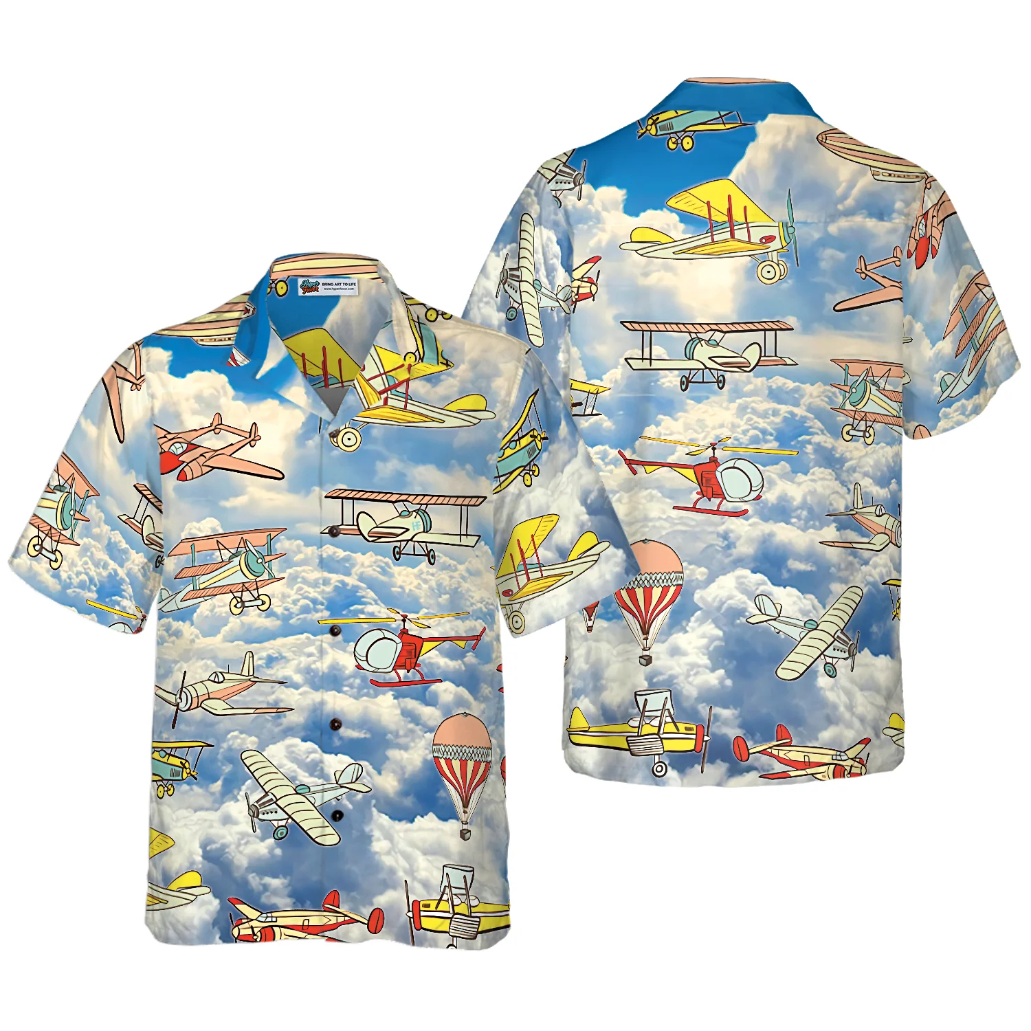 Fly Away Plane Hawaiian Shirt Aloha Shirt For Men and Women