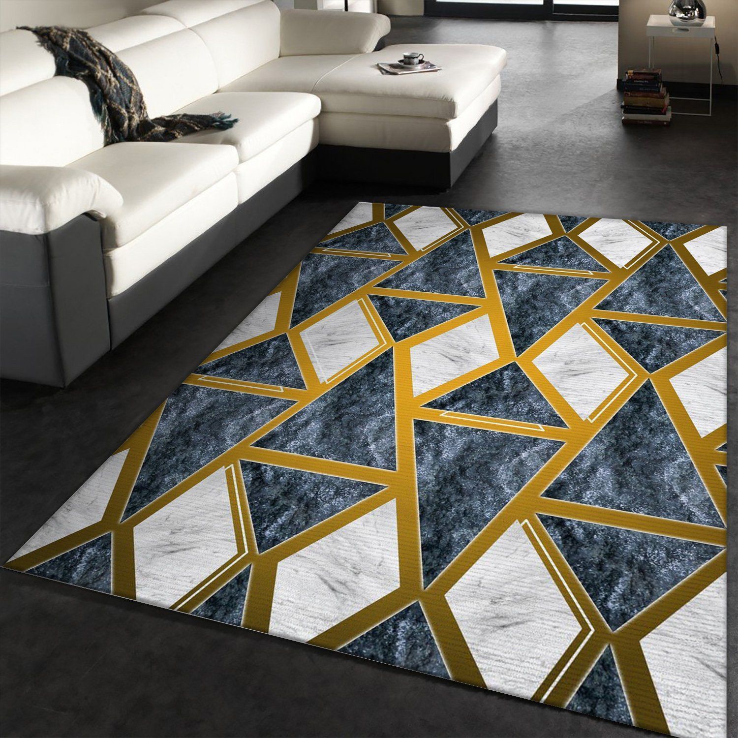 Geometric Stone Pattern 2 Area Rug For Christmas, Kitchen Rug, Home Decor Floor Decor - Indoor Outdoor Rugs