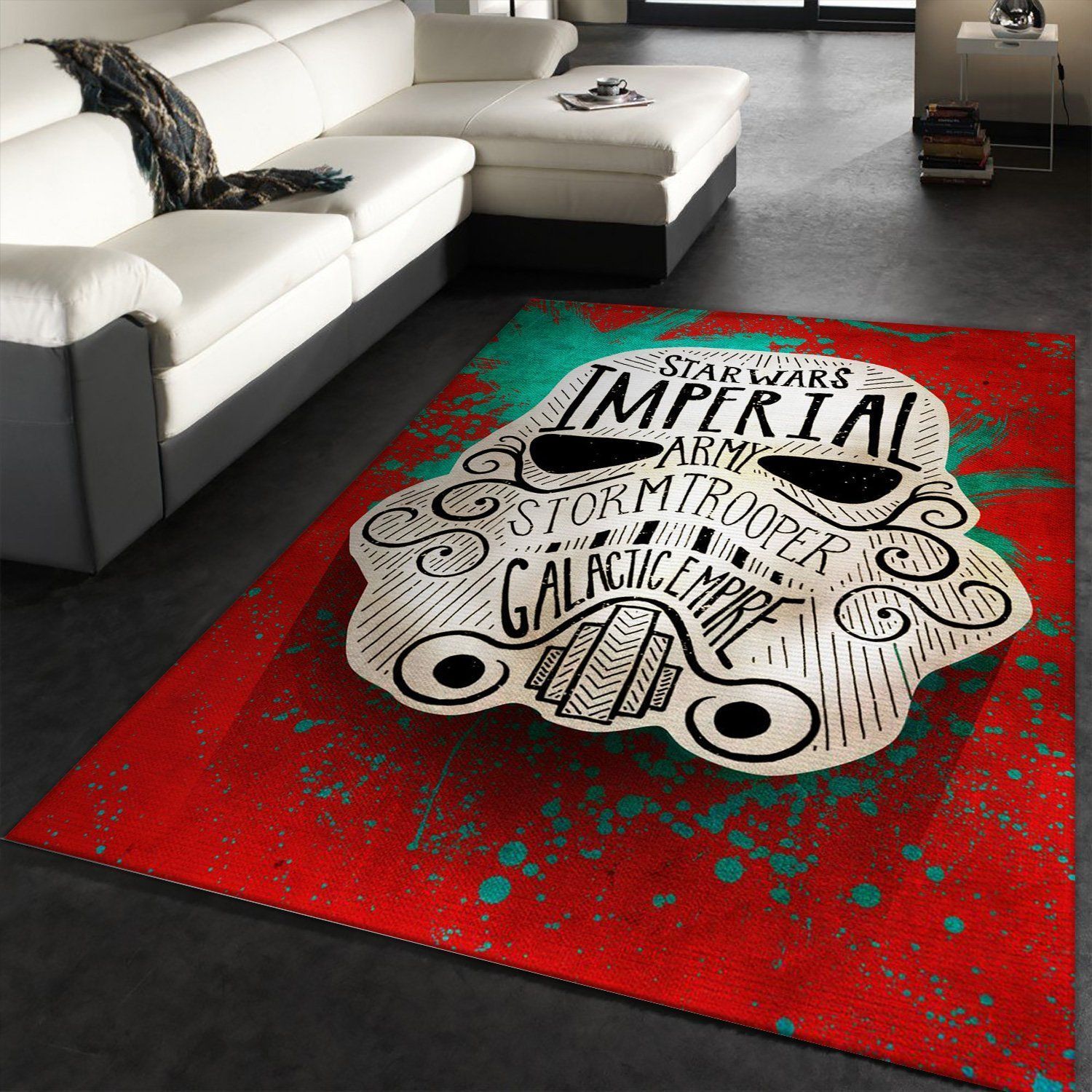 Doodle Star War Area Rug, Bedroom Rug, US Gift Decor - Indoor Outdoor Rugs