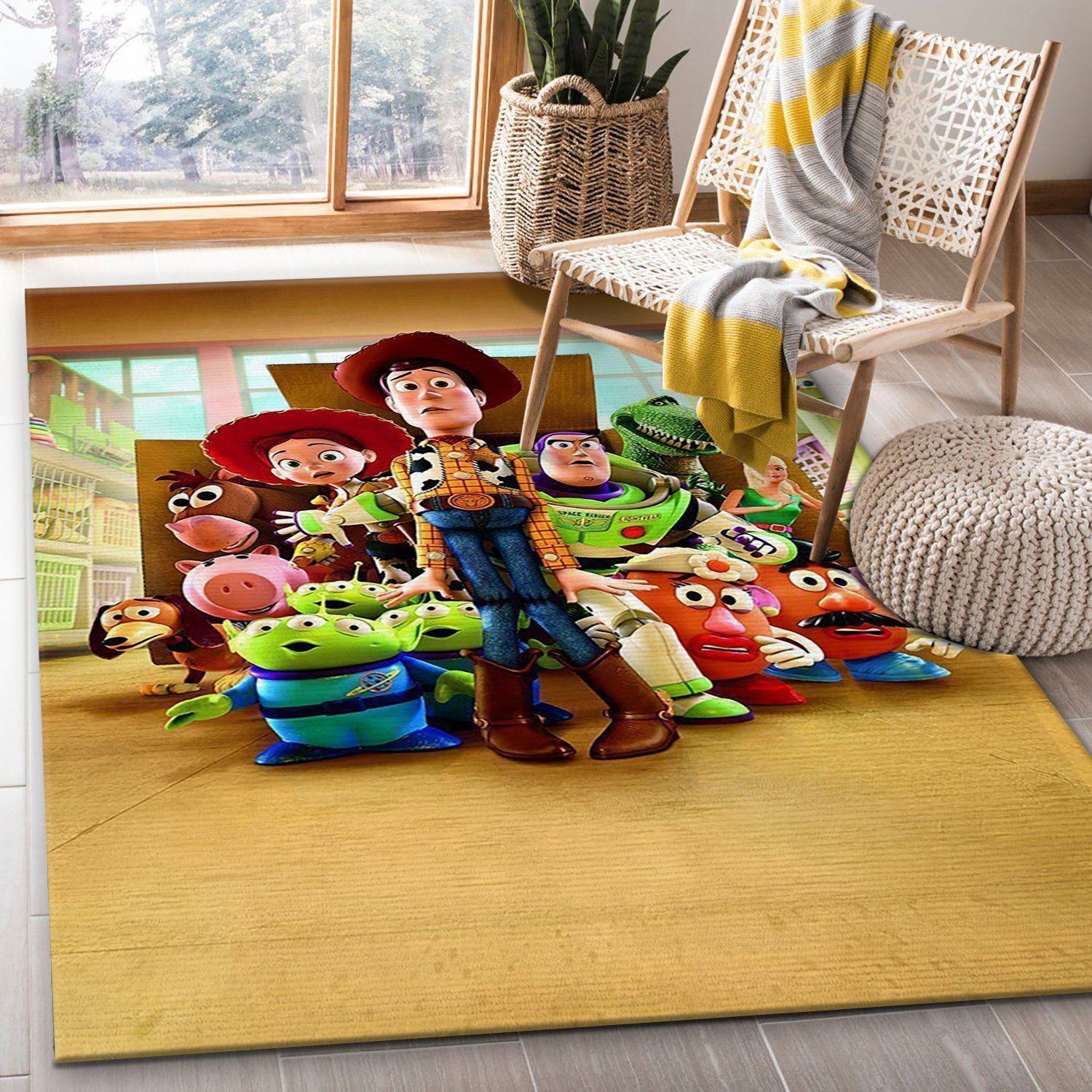 Posteres Toy Story 3 Area Rug, Living Room Rug, Floor Decor - Indoor Outdoor Rugs