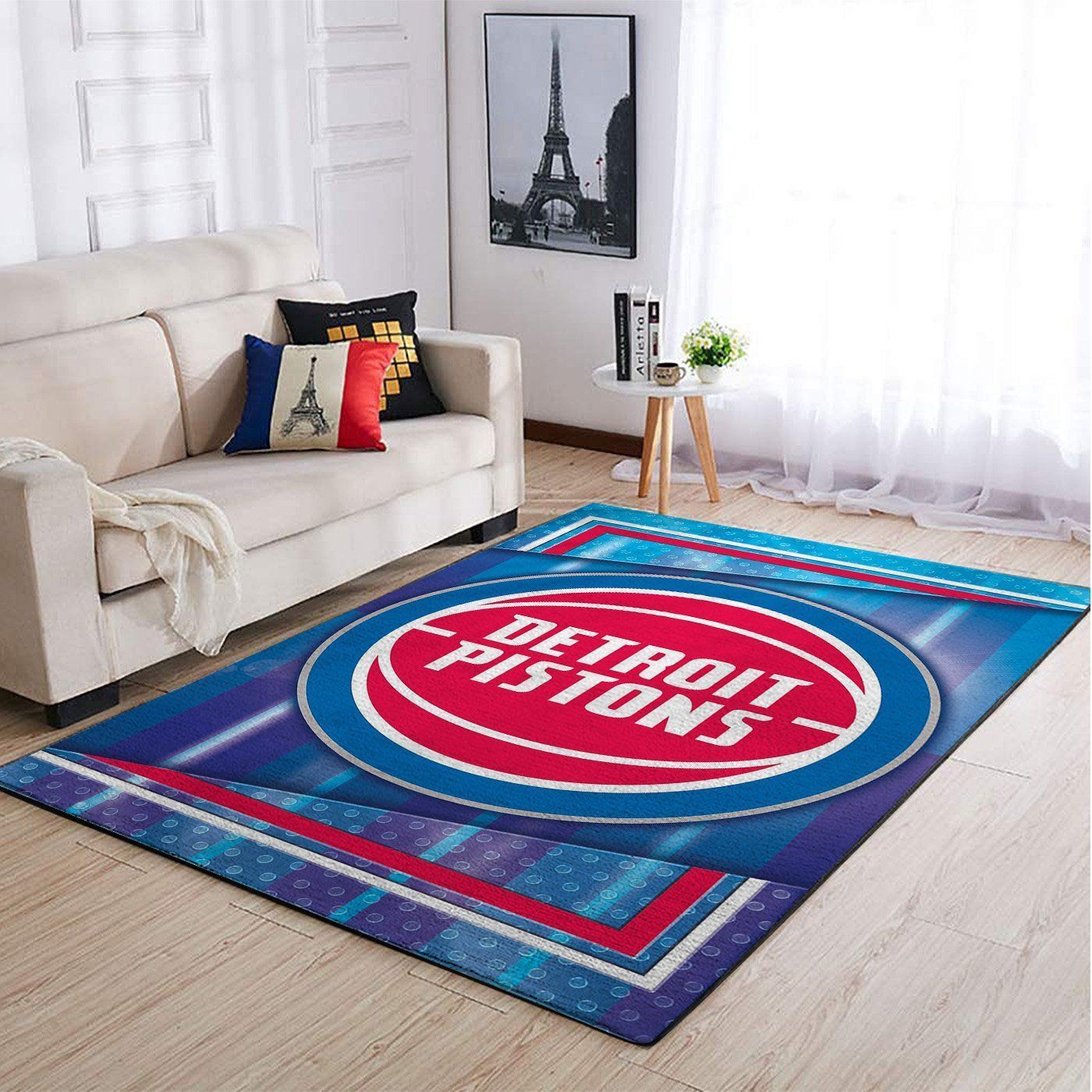 Detroit Pistons Nba Team Logo Style Nice Gift Home Decor Rectangle Area Rug - Indoor Outdoor Rugs