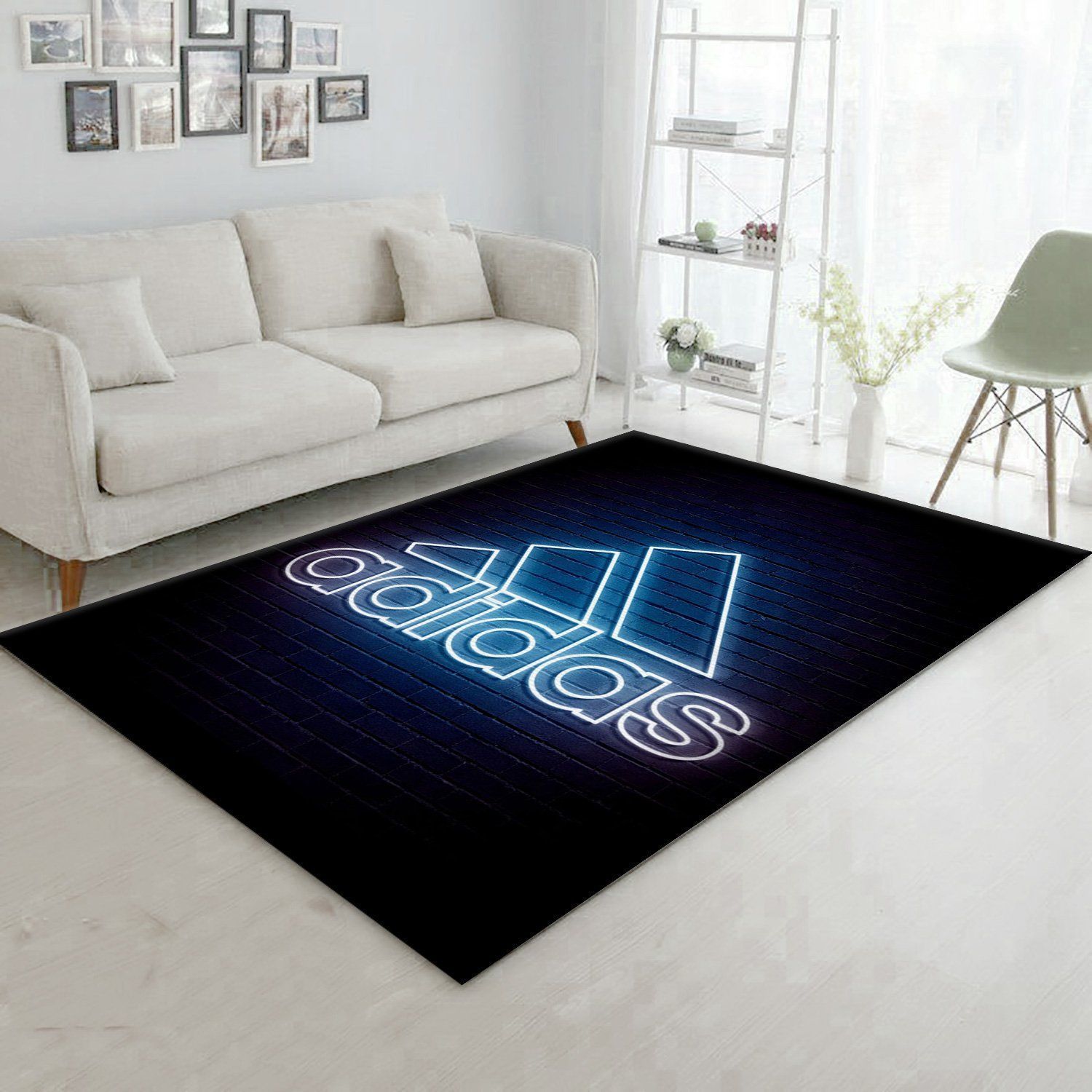 Adidas Area Rugs Living Room Rug Home Decor Floor Decor - Indoor Outdoor Rugs