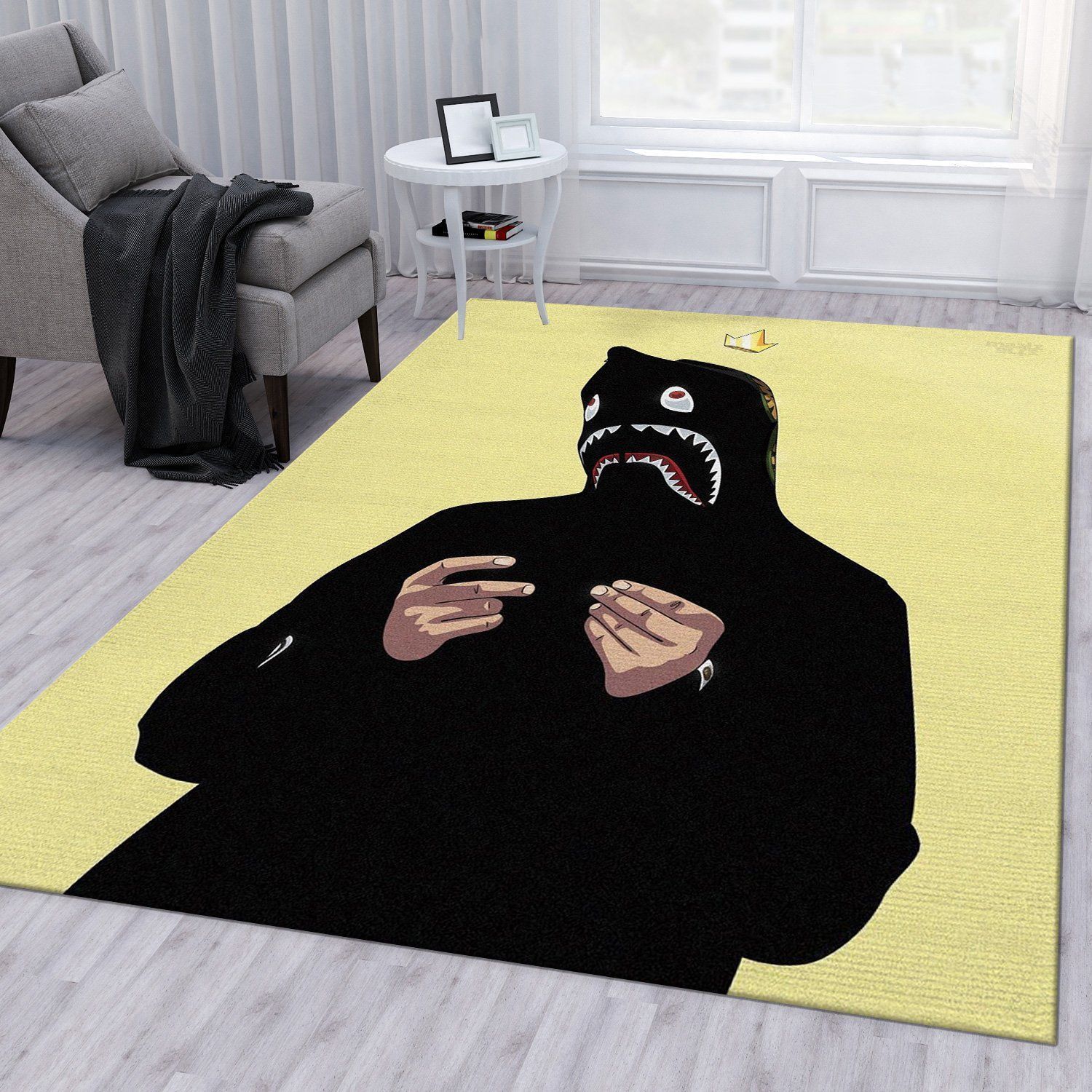 Bape Area Rug Bedroom Rug Family Gift US Decor - Indoor Outdoor Rugs