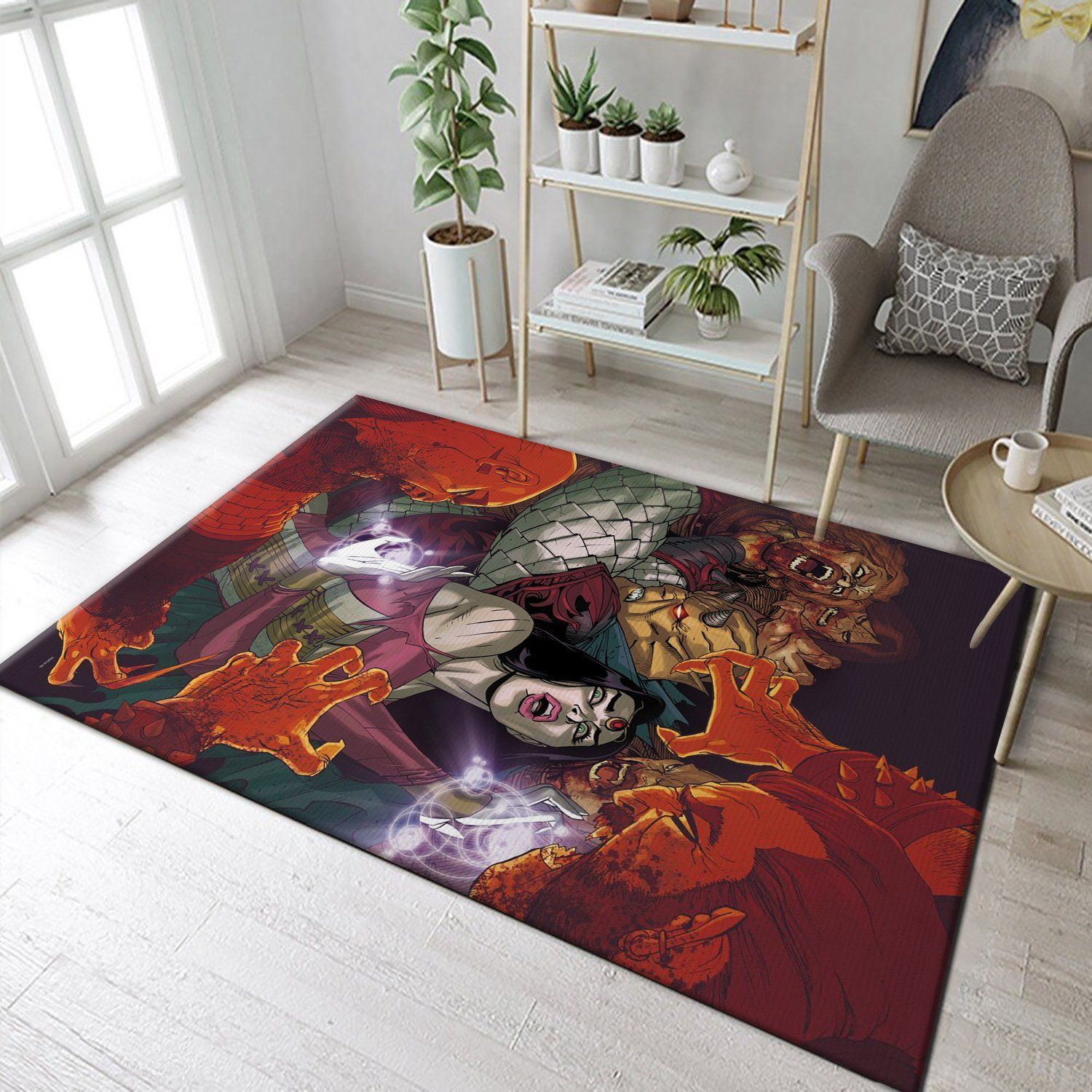 Demon Kights By Tony Daniel DC Comics Area Rug, Kitchen Rug, Family Gift US Decor - Indoor Outdoor Rugs