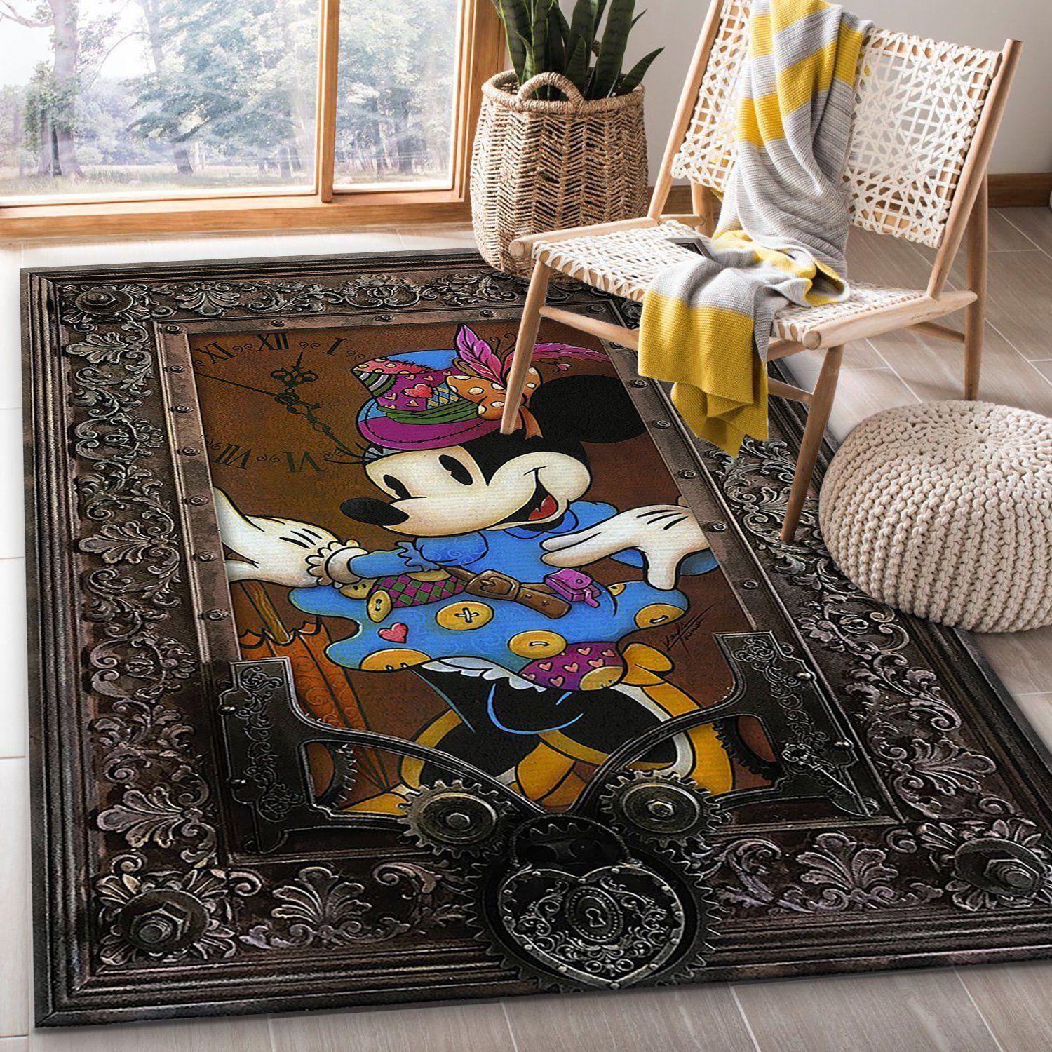 Steam Noel Gift Rug Bedroom Rug US Gift Decor - Indoor Outdoor Rugs