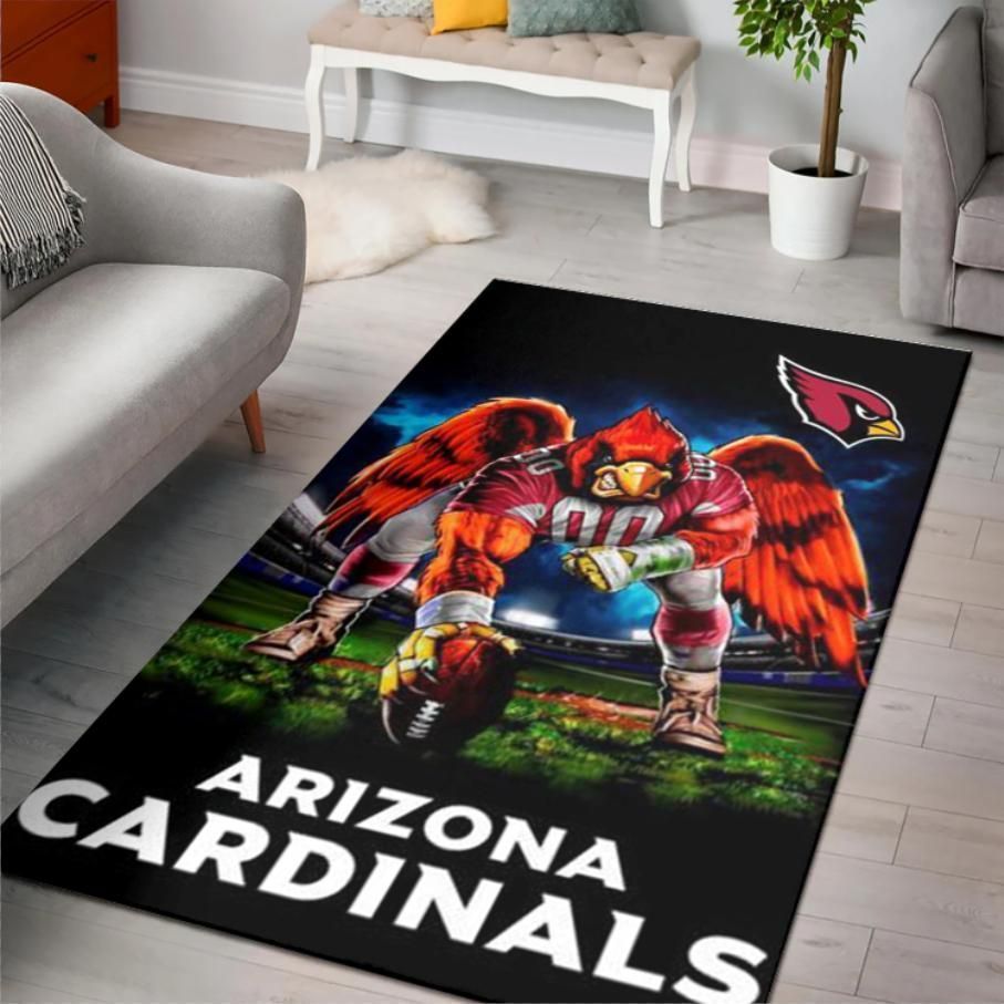 Arizona Cardinals Ferocious Football Nfl Area Rug Rugs For Living Room Rug Home Decor - Indoor Outdoor Rugs