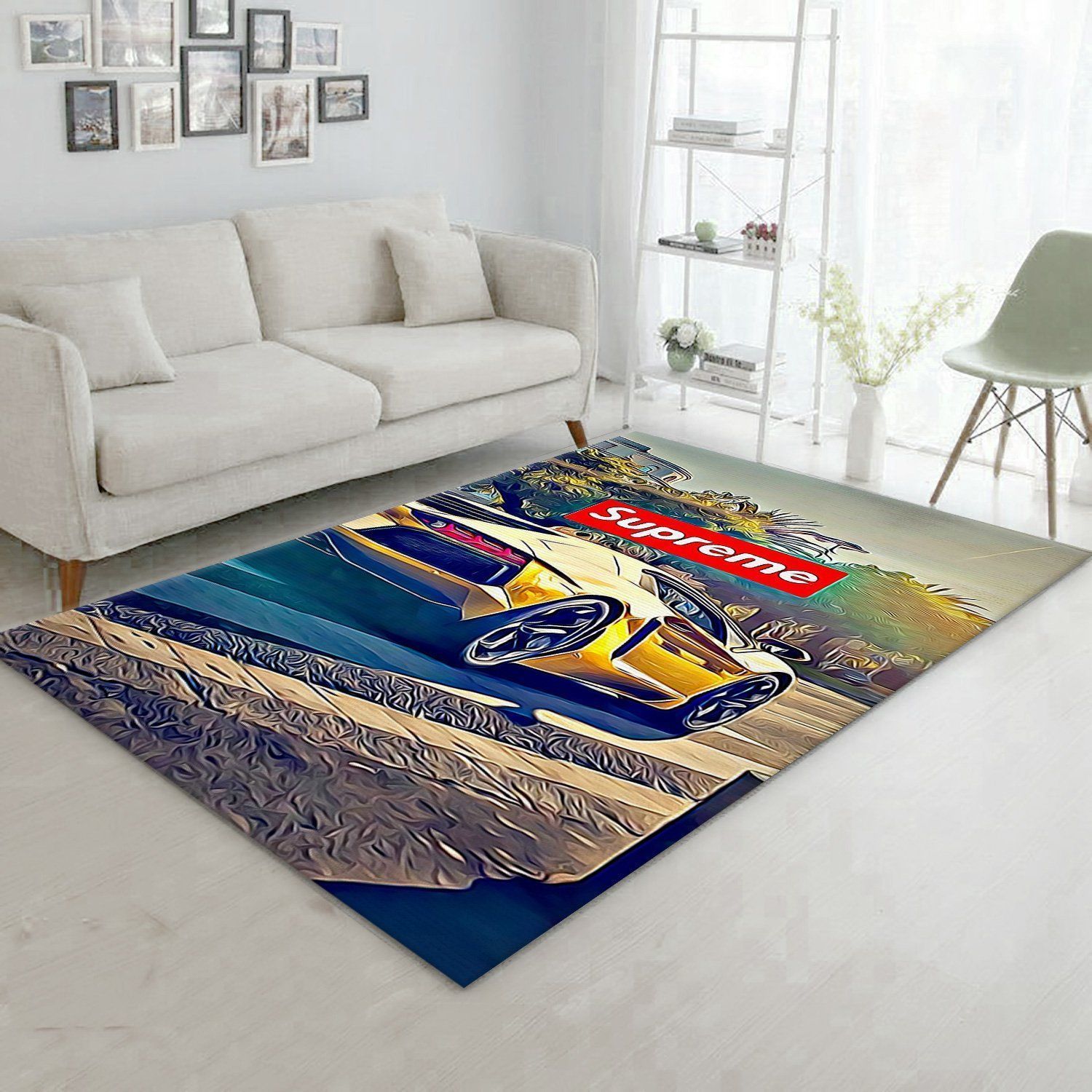 Supreme Lamborghini Area Rug Bedroom Rug Home Decor Floor Decor - Indoor Outdoor Rugs