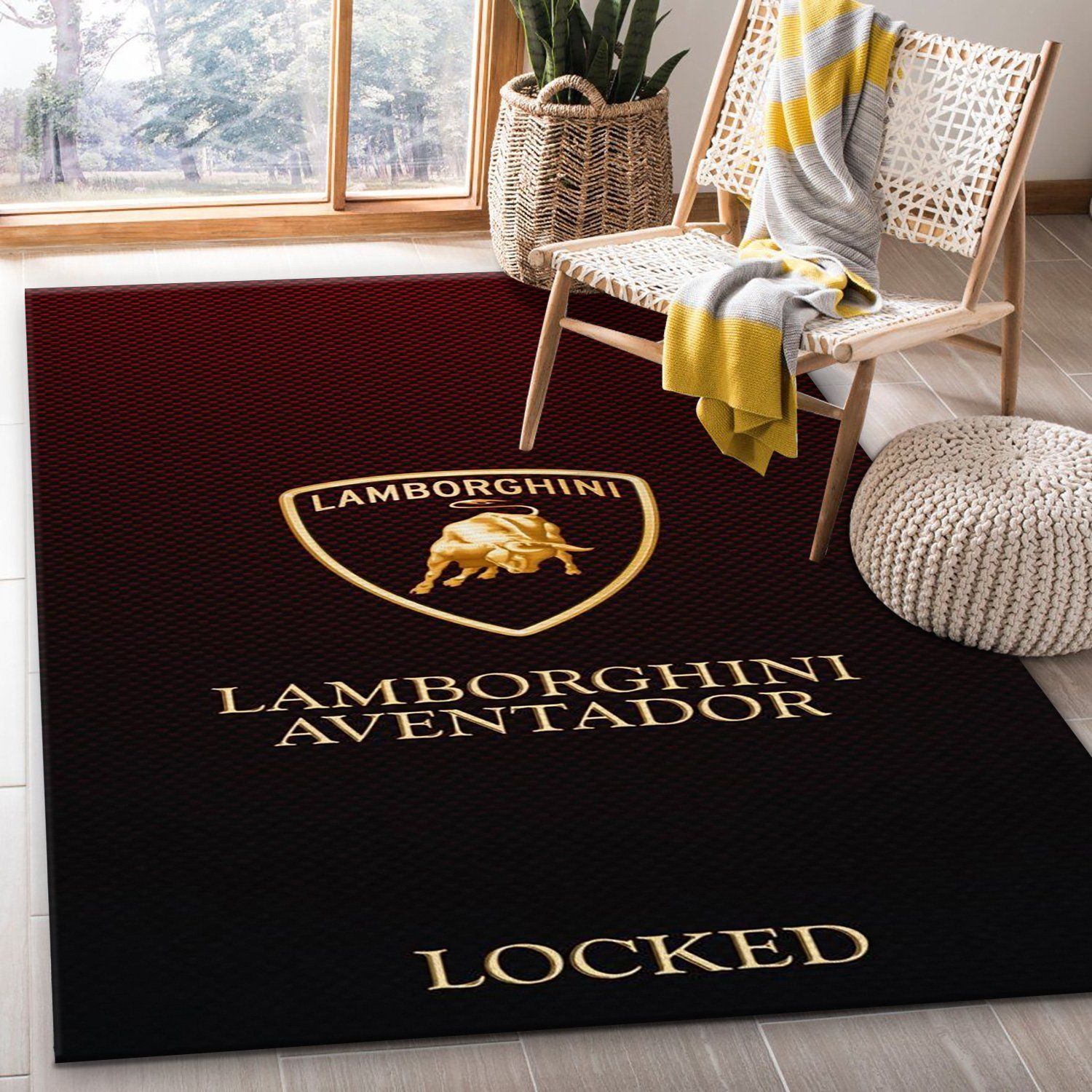 Lamborghini Aventador Area Rugs Bedroom Rug Home Decor Floor Decor - Indoor Outdoor Rugs