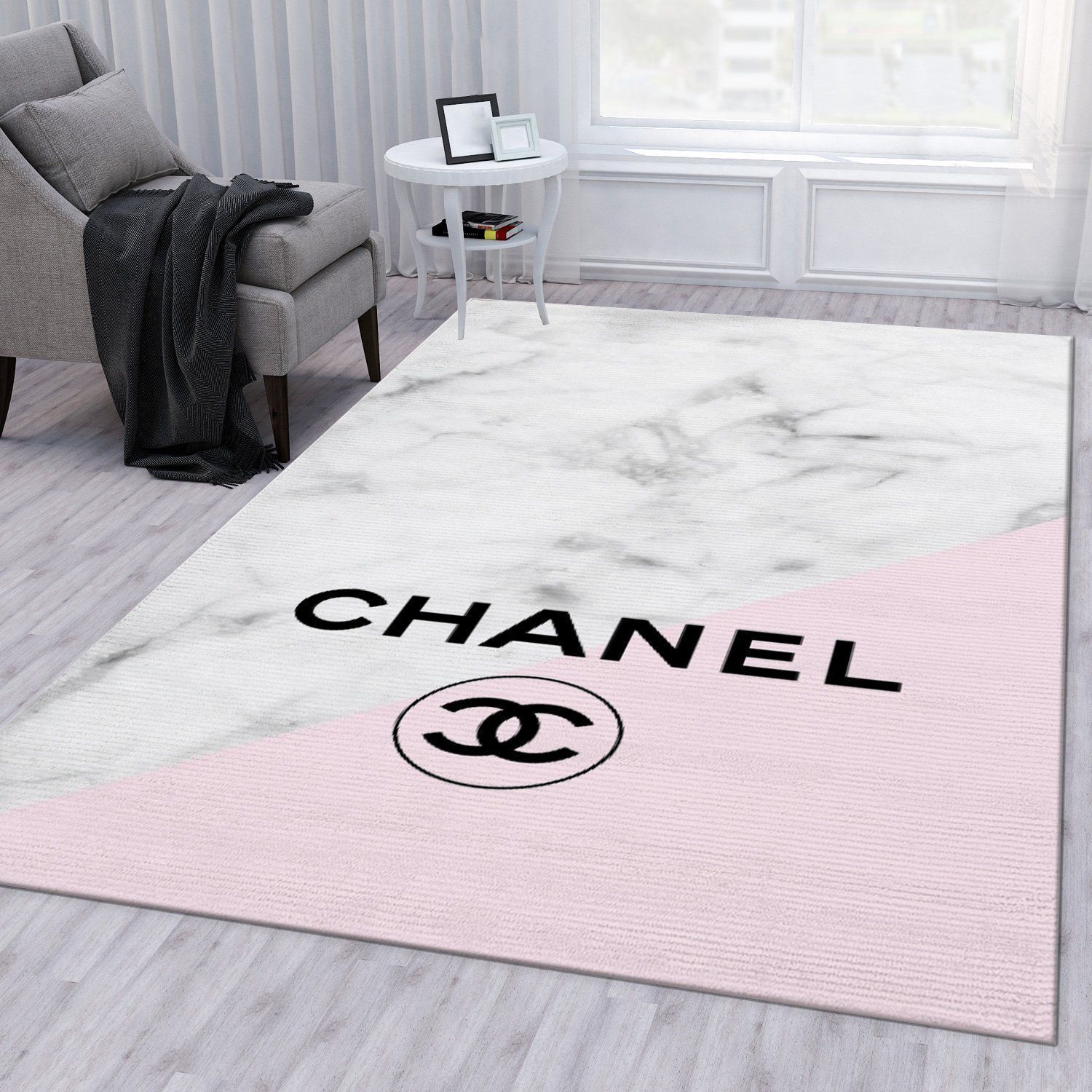 Chanel Rugs Bedroom Rug Family Gift US Decor - Indoor Outdoor Rugs