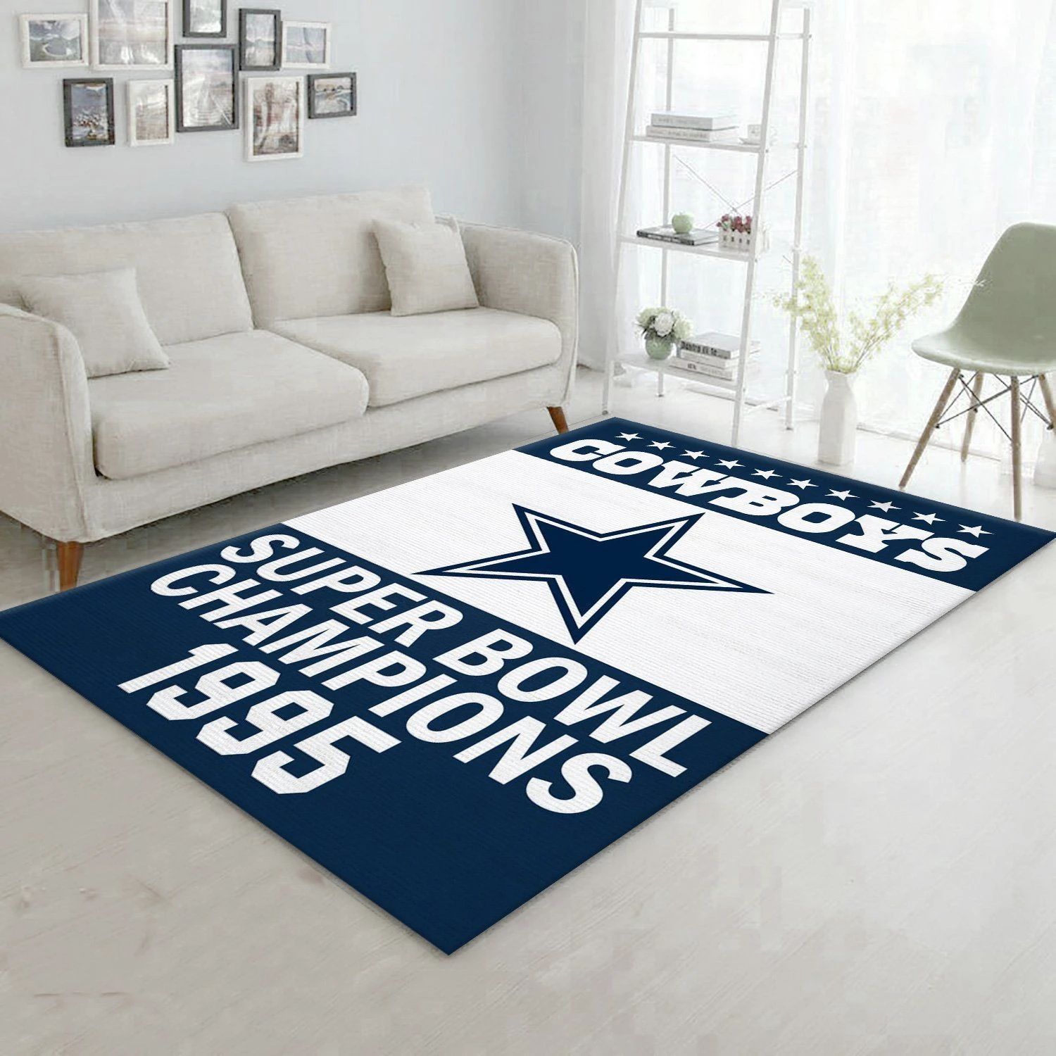 Dallas Cowboys 1995 Nfl Area Rug Living Room Rug Home US Decor - Indoor Outdoor Rugs