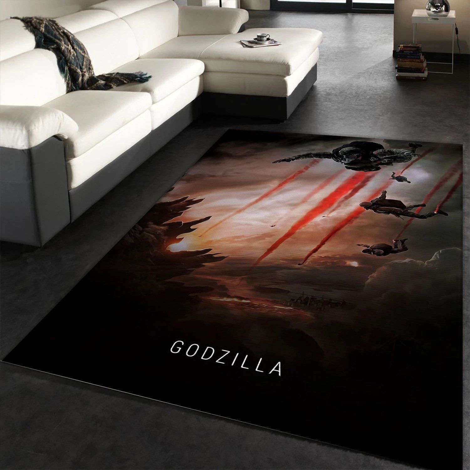 Godzilla 2014 Rug Movie Rug Family Gift US Decor - Indoor Outdoor Rugs