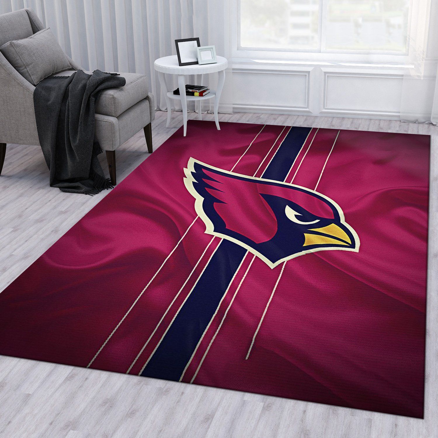 Arizona Cardinals American Nfl Rug Bedroom Rug Home US Decor - Indoor Outdoor Rugs