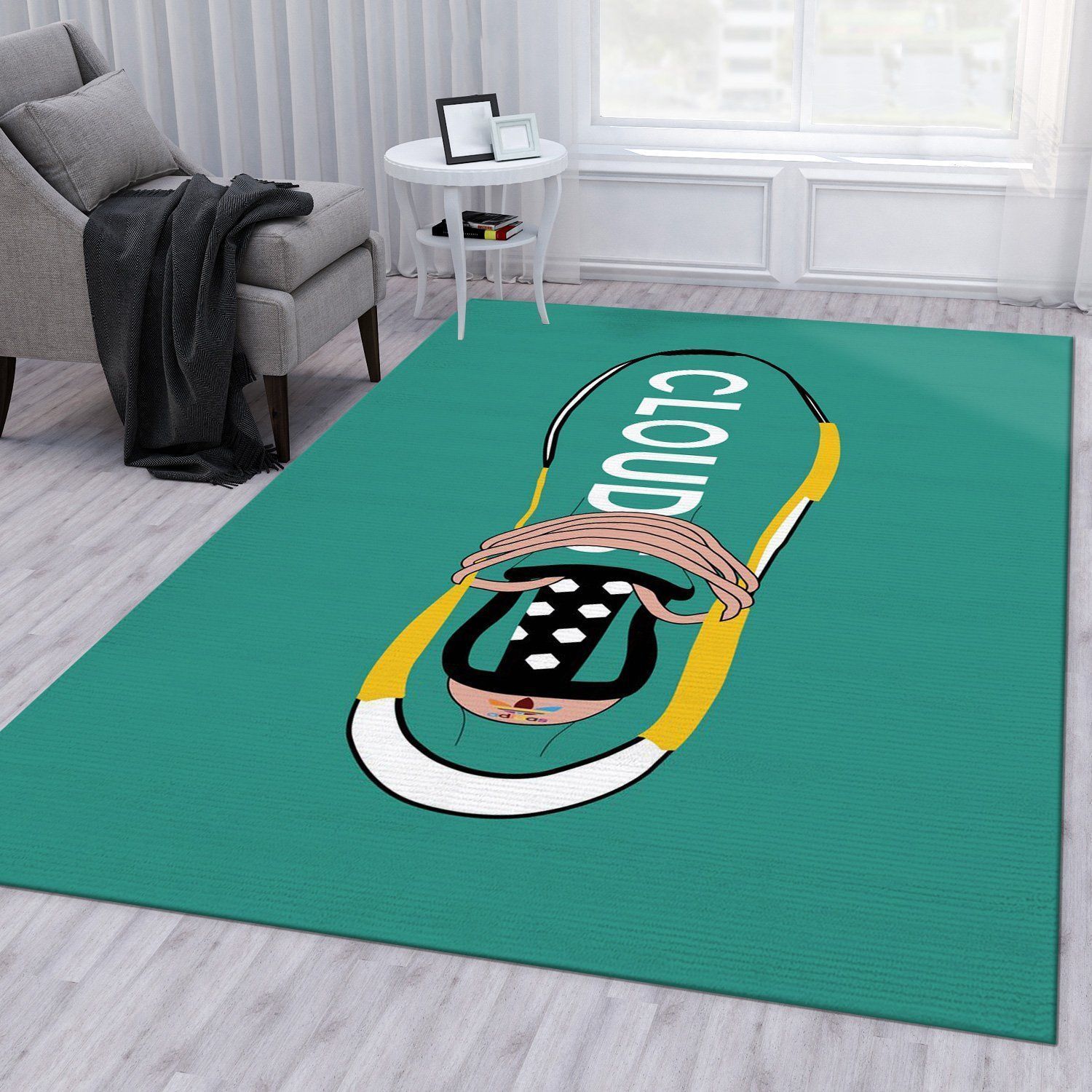 Adidas Nmd Human Race Rug Living Room Rug US Gift Decor - Indoor Outdoor Rugs