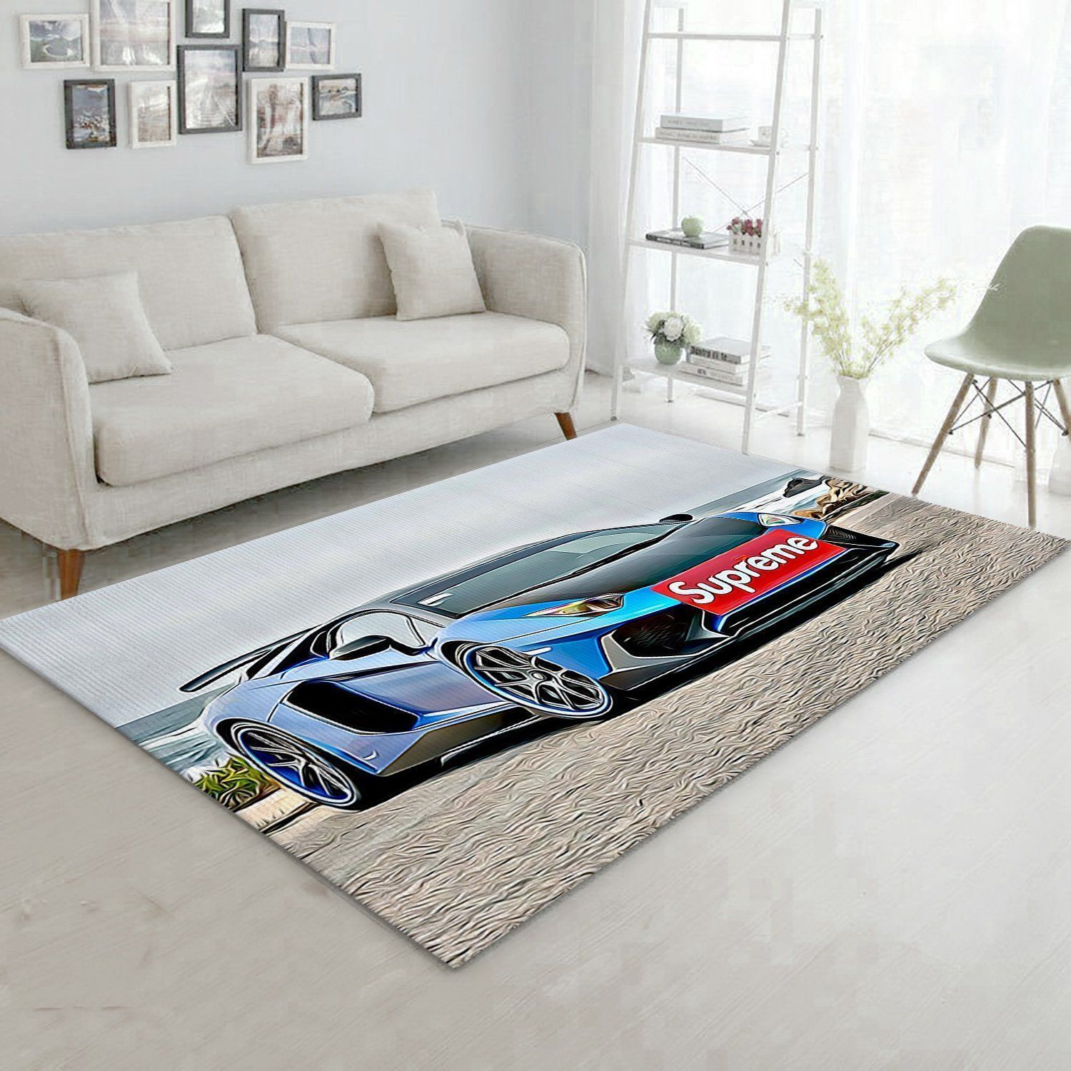 Supreme Lamborghini V6 Rug Bedroom Rug Home US Decor - Indoor Outdoor Rugs