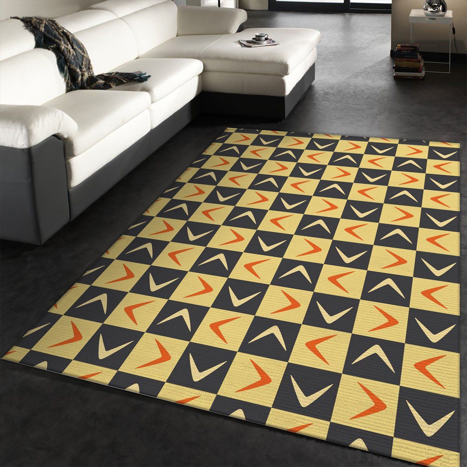 Midcentury Pattern 52 Area Rug, Living Room Rug, Home US Decor - Indoor Outdoor Rugs