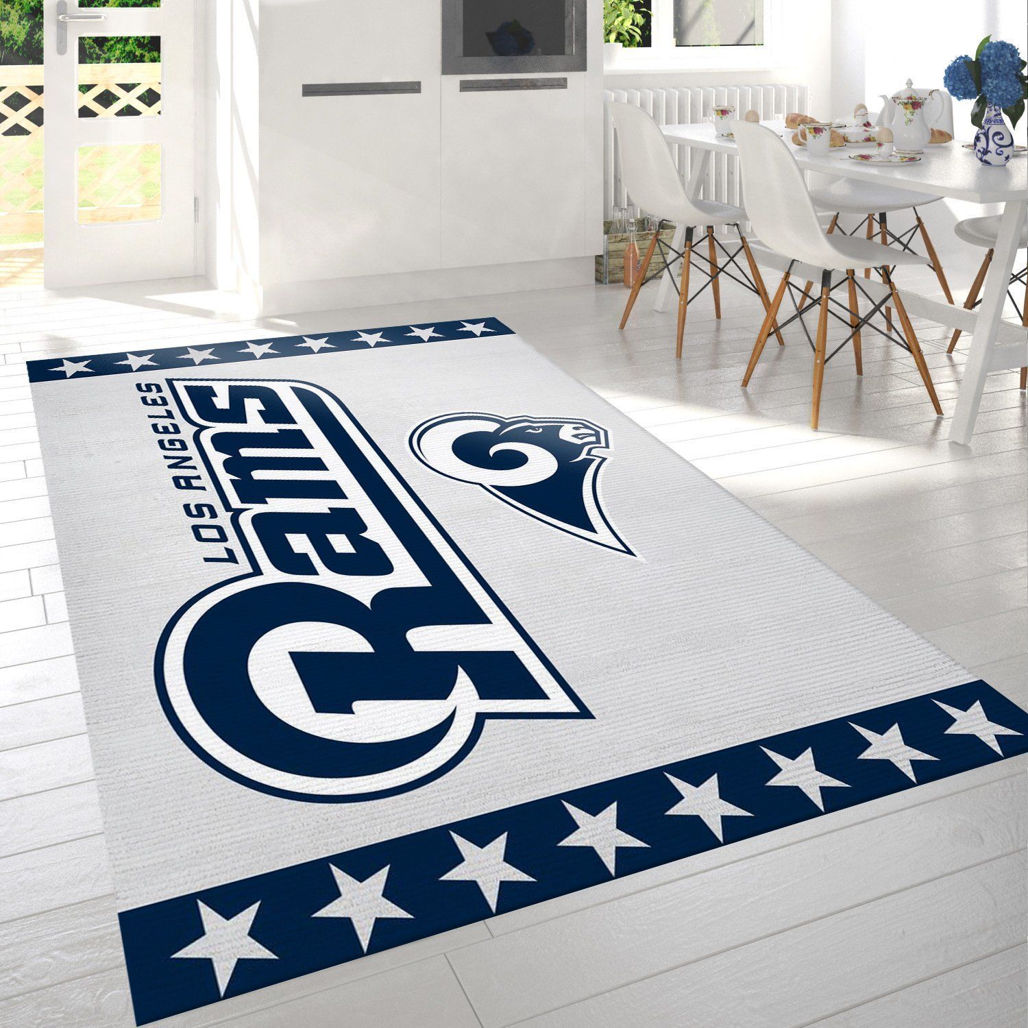 Los Angeles Rams Banner Nfl Area Rug Bedroom Rug Home Decor Floor Decor - Indoor Outdoor Rugs