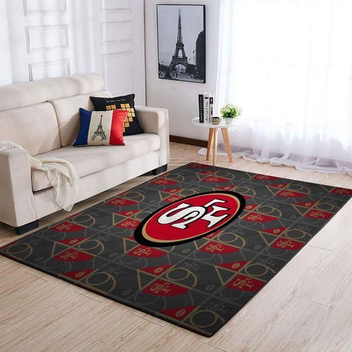 Nfl Sf 49ers Area Rug Rugs For Living Room - Indoor Outdoor Rugs