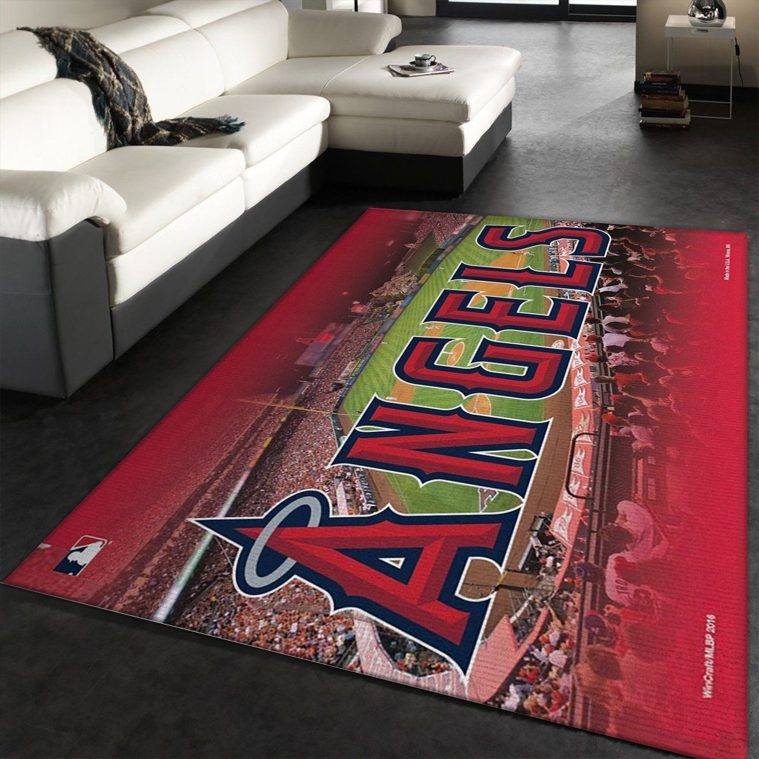 Los Angeles Angels Wincraft Area Rug For Christmas, Living room and bedroom Rug, Christmas Gift US Decor - Indoor Outdoor Rugs