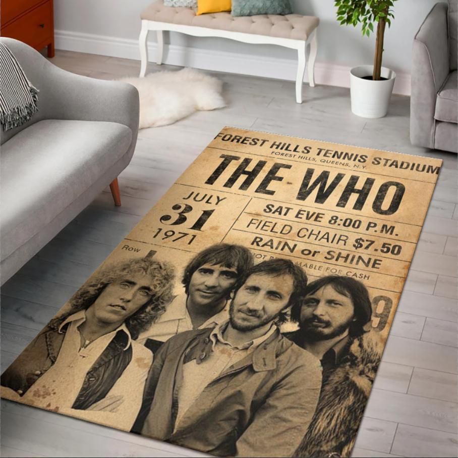 The Who Rock Band Area Rug Rugs For Living Room Rug Home Decor - Indoor Outdoor Rugs