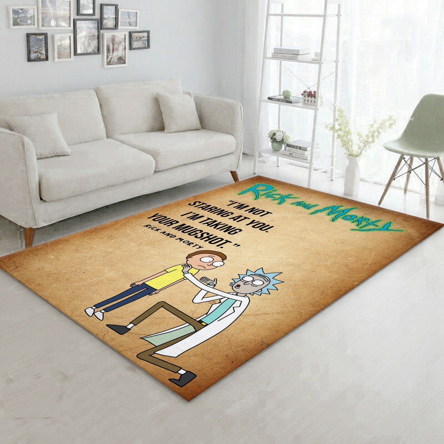 Rick And Morty Christmas Gift Rug Bedroom Rug Home Decor Floor Decor - Indoor Outdoor Rugs