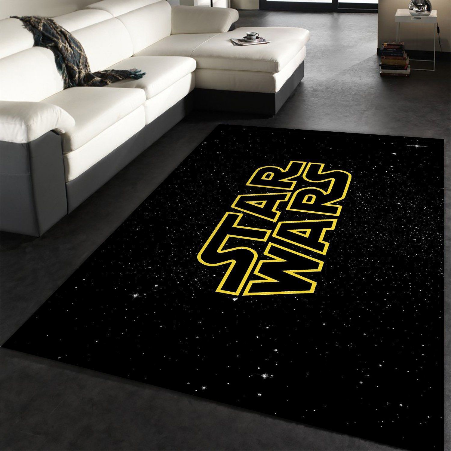 Star Wars Logo Area Rug Geeky Carpet home decor Bedroom Living Room Decor - Indoor Outdoor Rugs