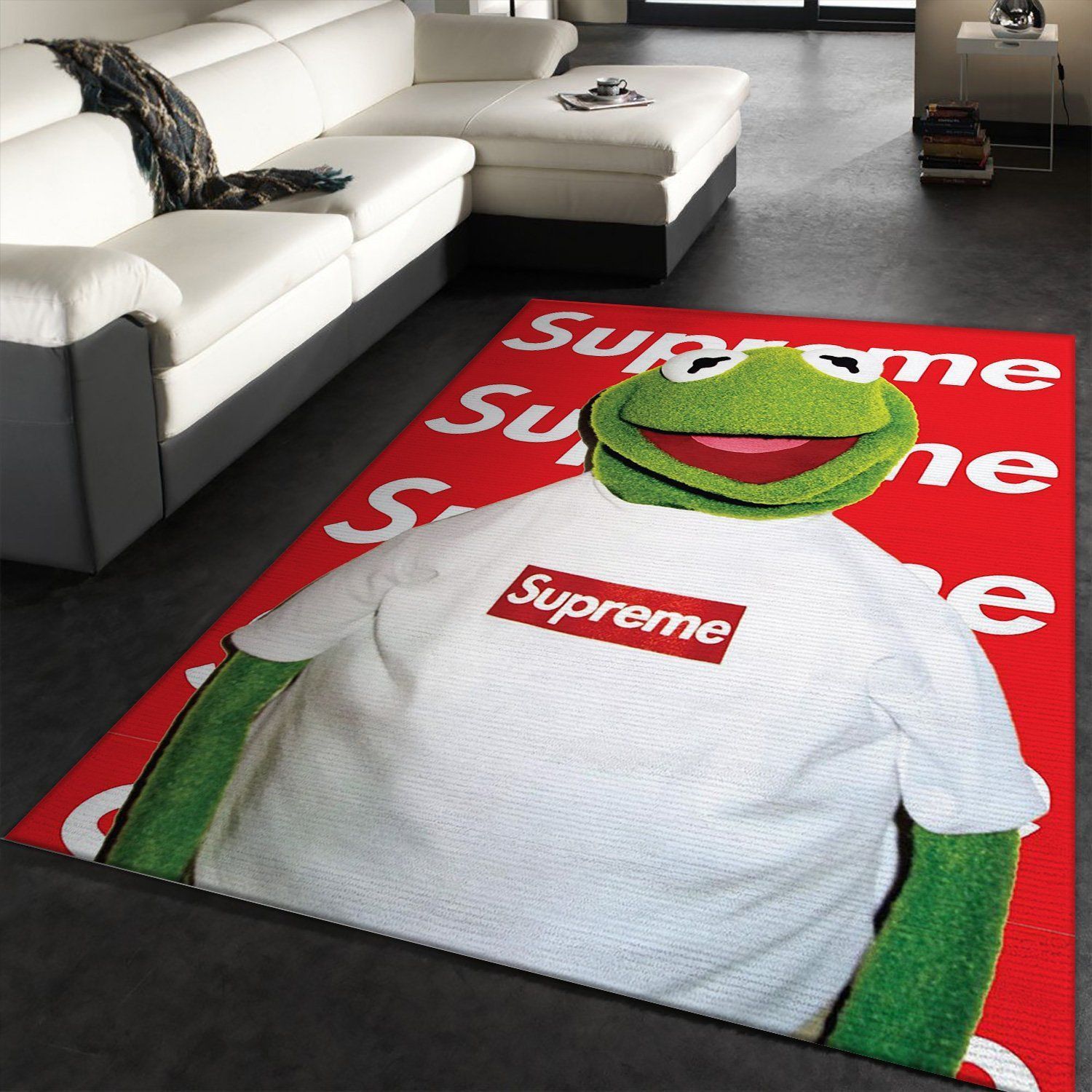 Supreme Kermit The Frog Area Rugs Living Room Rug Christmas Gift US Decor - Indoor Outdoor Rugs