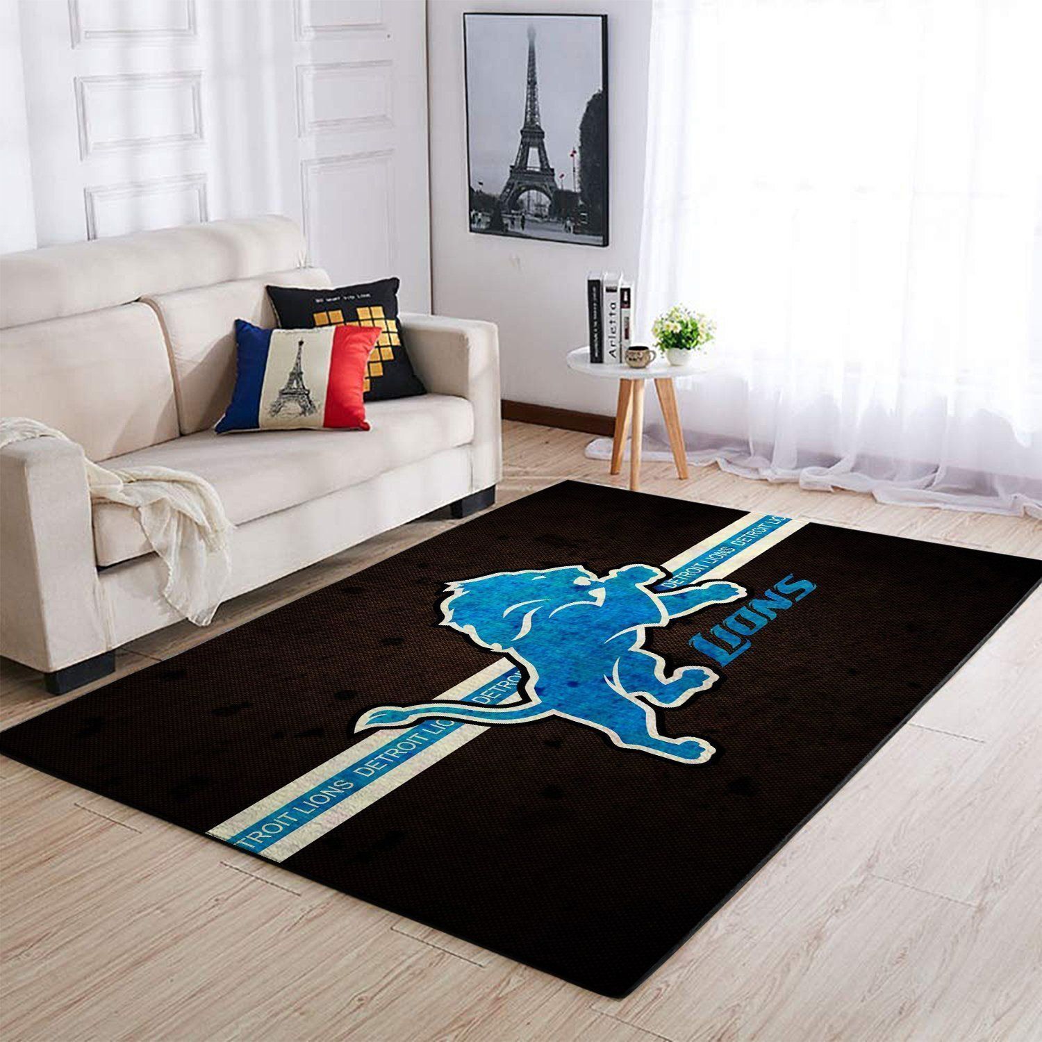 Detroit Lions Area Rug Nfl Football Floor Décor - Indoor Outdoor Rugs