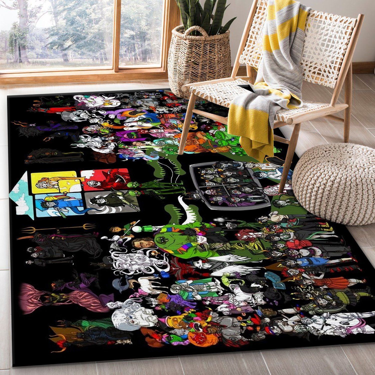 Homestuck All Characters Comic Rug Bedroom Rug Christmas Gift US Decor - Indoor Outdoor Rugs