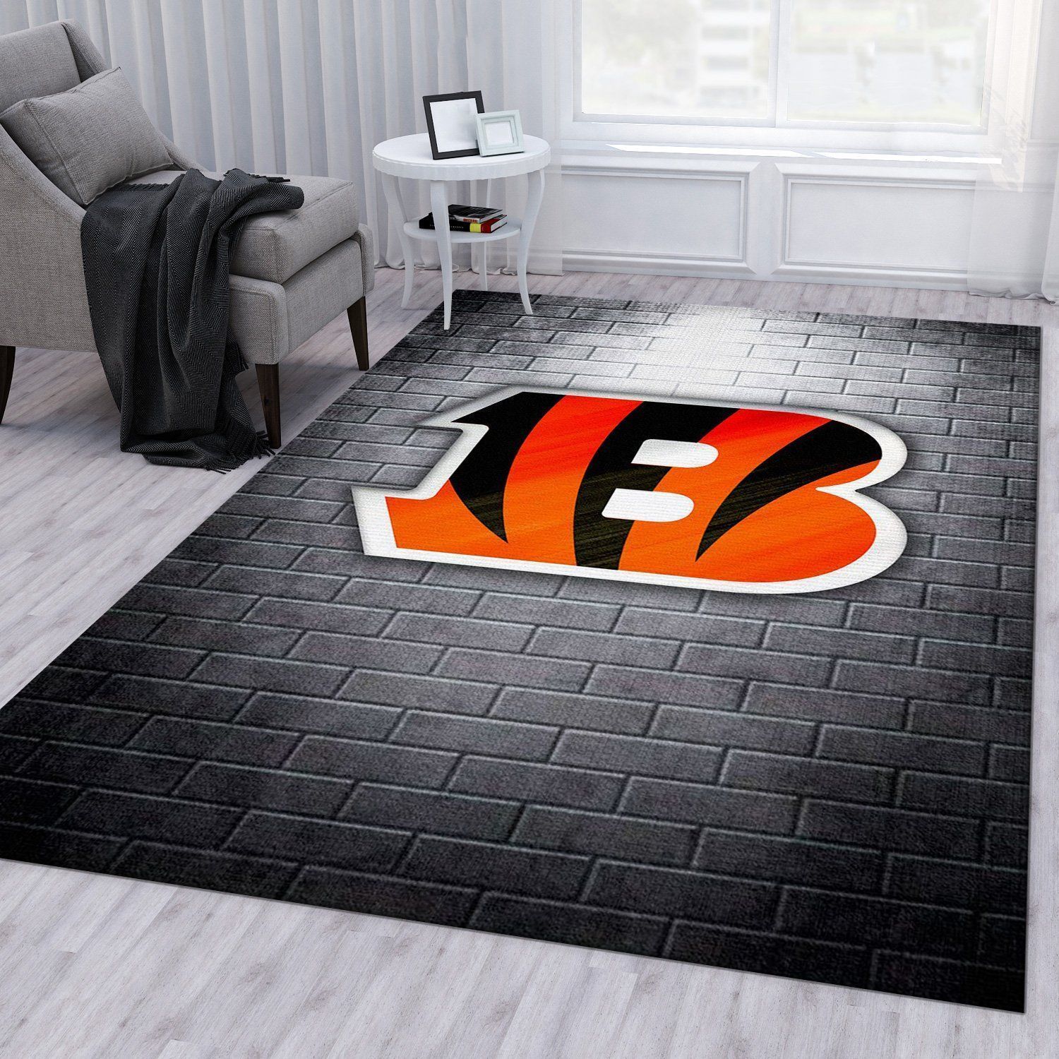 Cincinnati Bengals Nfl Area Rug For Christmas Living Room Rug Home US Decor - Indoor Outdoor Rugs